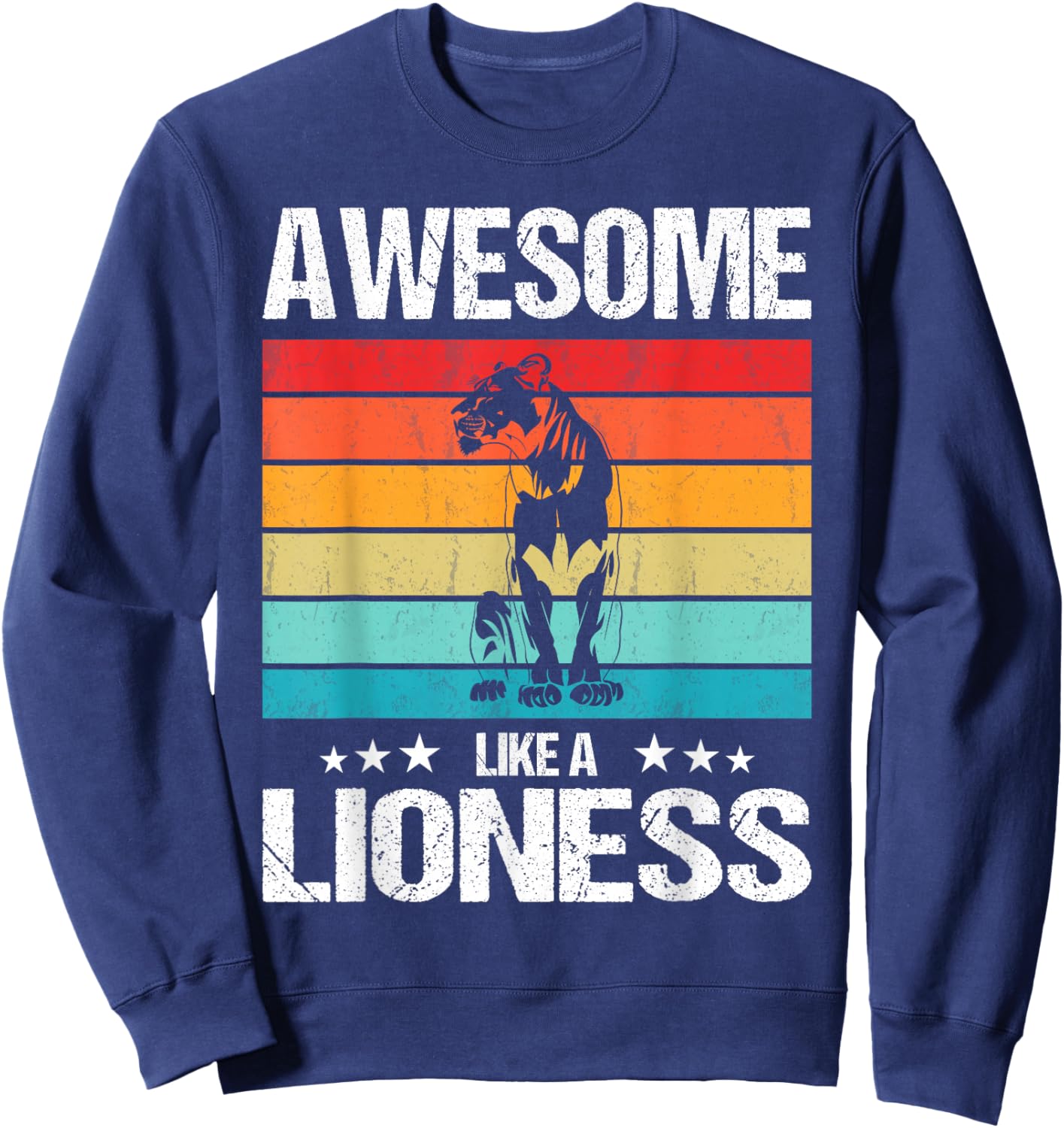 Lionesses Awesome like a Lioness Sweatshirt - Sweatshirt | Navy