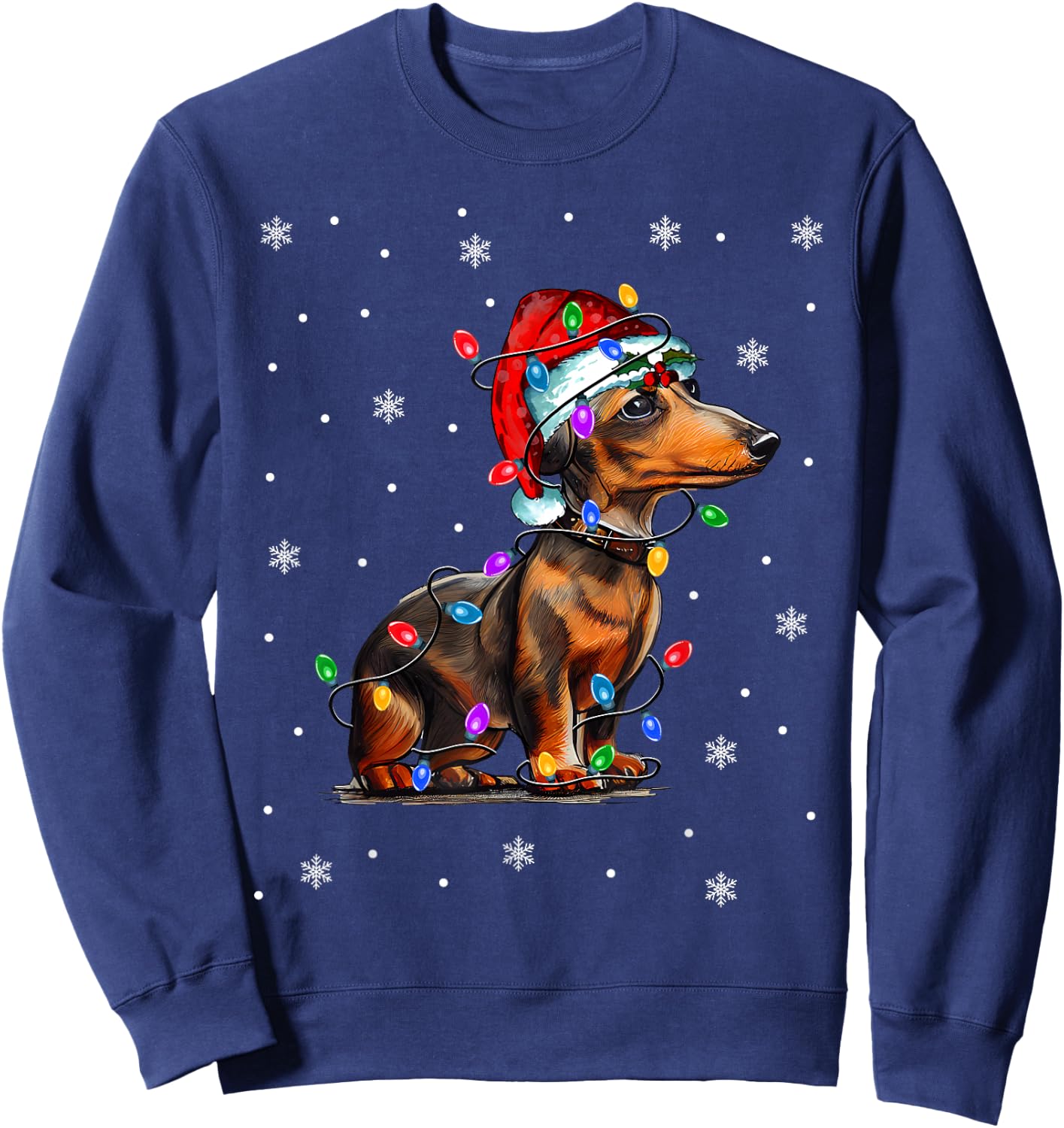 Dachshund Christmas Sweatshirt - Sweatshirt | Navy