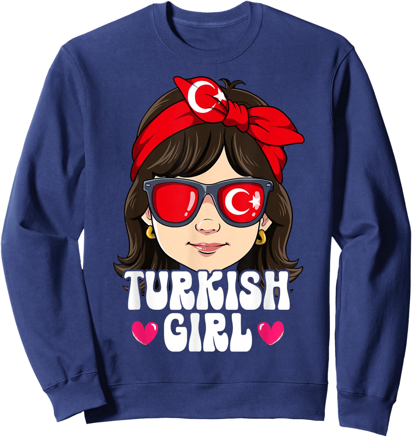 Turkish Girl Turkey Sweatshirt - Sweatshirt | Navy