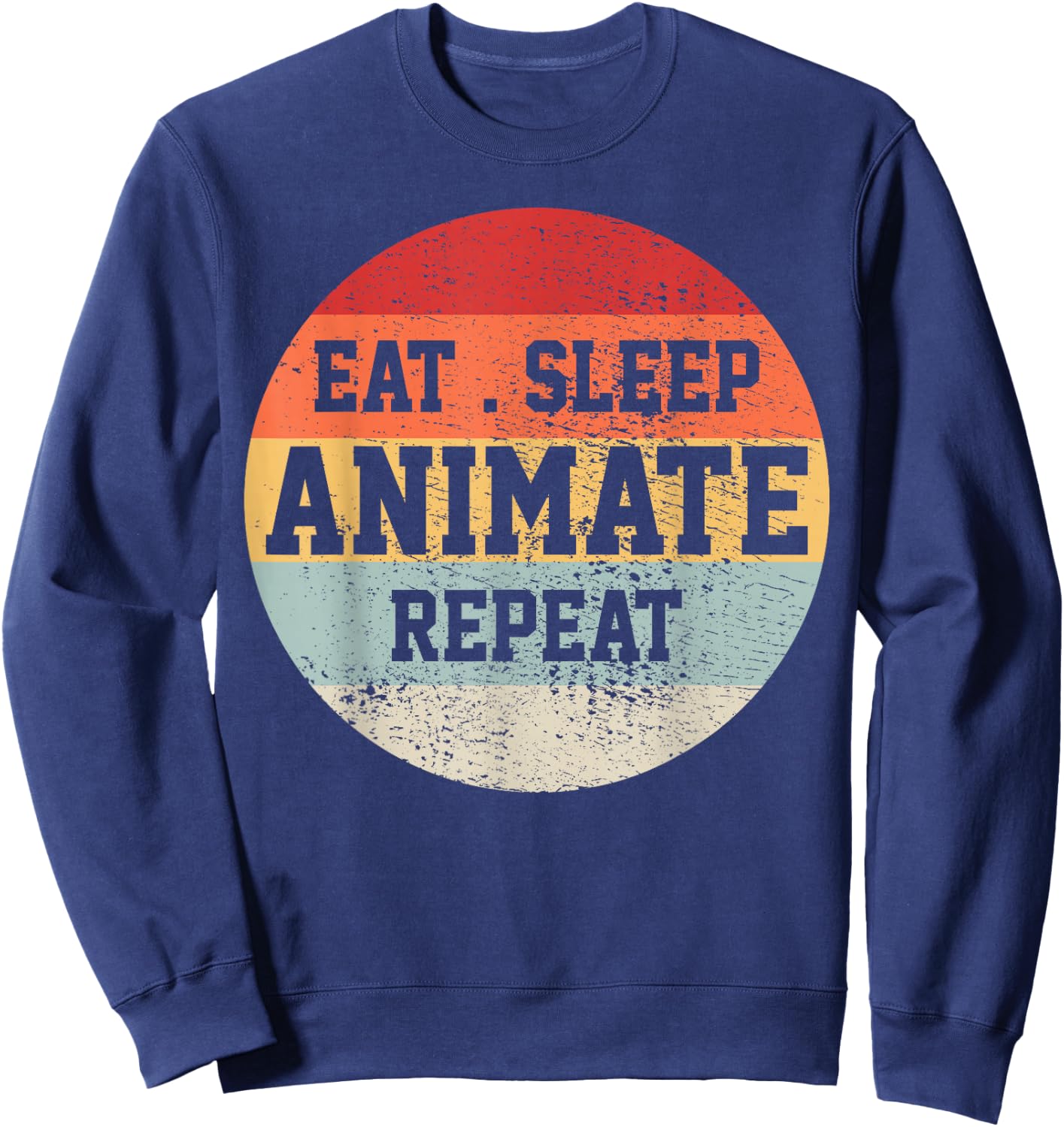 Animator Animation Retro Vintage Funny Gift Sweatshirt - Sweatshirt | Navy