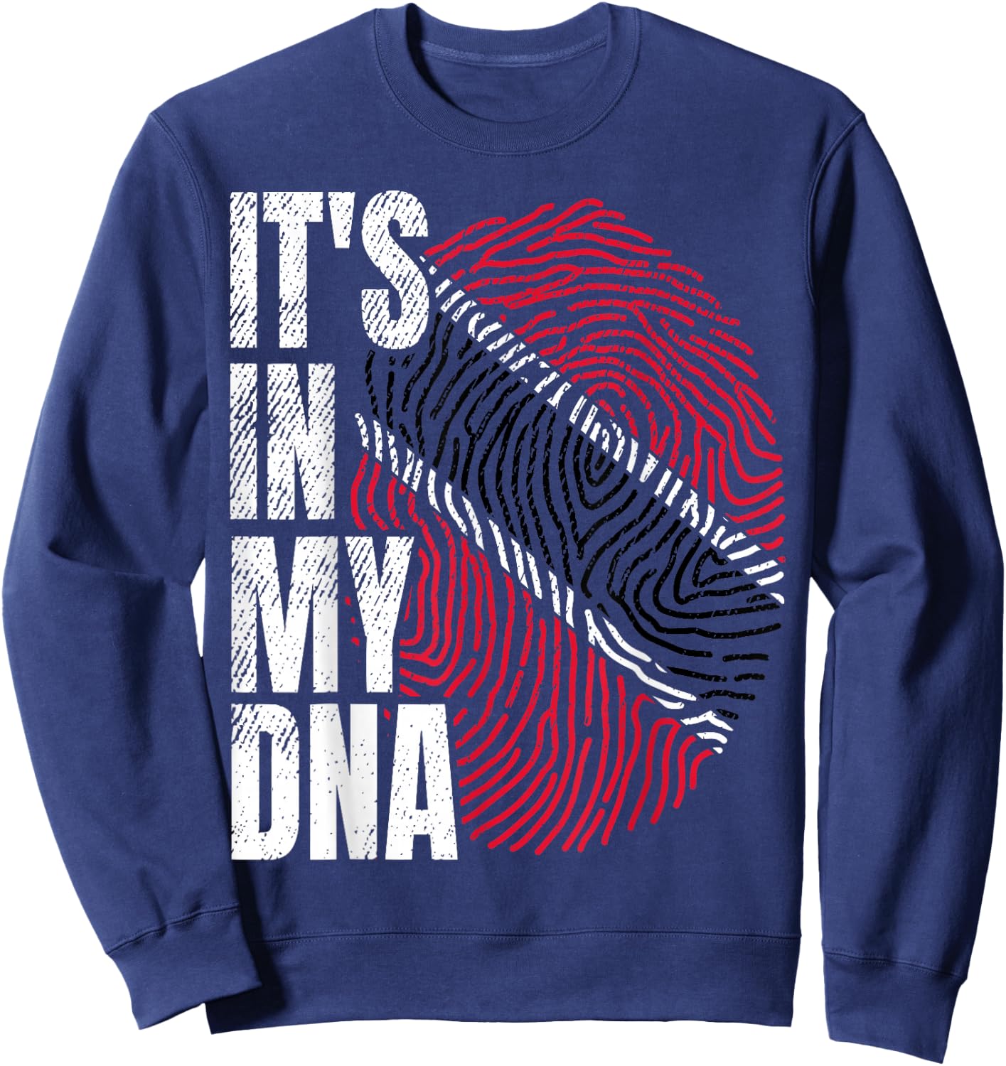 It's in My DNA Trinidad and Tobago Flag Proud Boy Girl Gift Sweatshirt - Sweatshirt | Navy