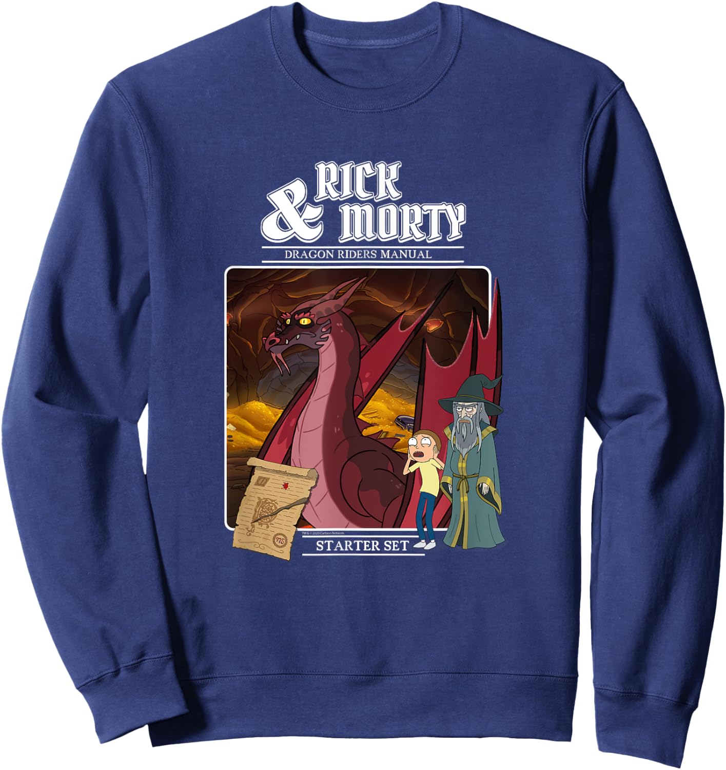 Rick and Morty Role Playing Game Sweatshirt - Sweatshirt | Navy