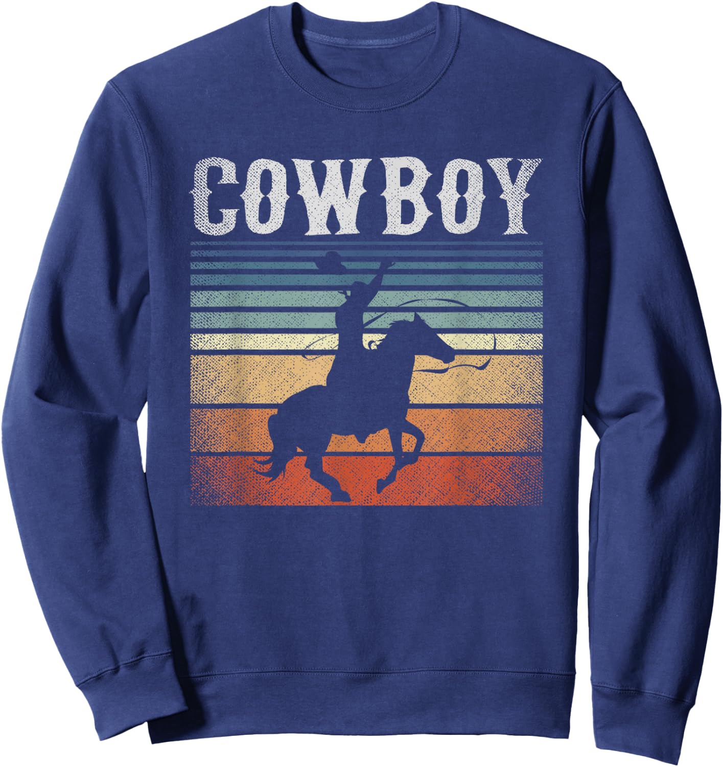 Retro Cowboy Sweatshirt - Sweatshirt | Navy