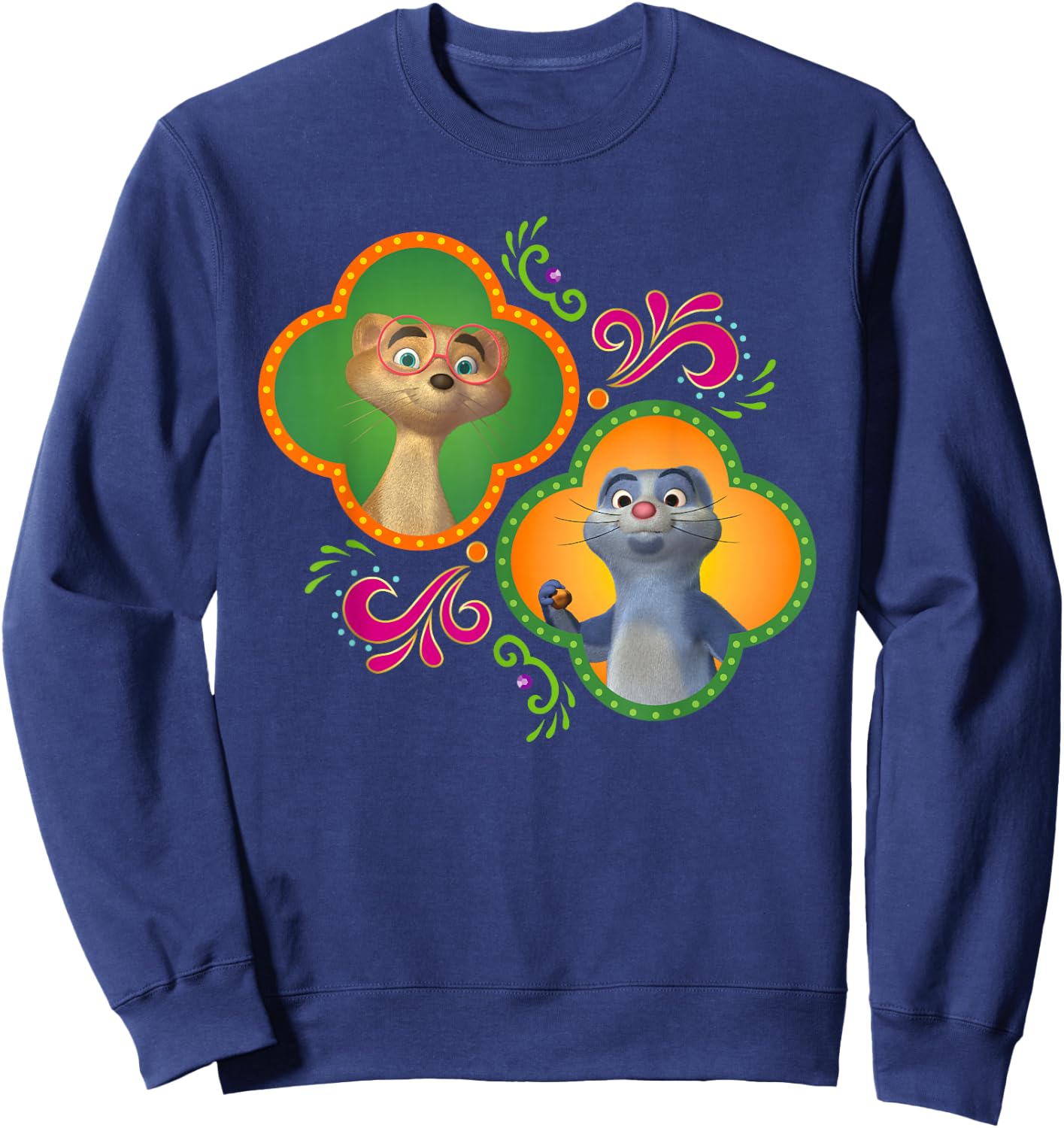 Disney Junior Mira, Royal Detective Mikku and Chikku Small Sweatshirt - Sweatshirt | Navy