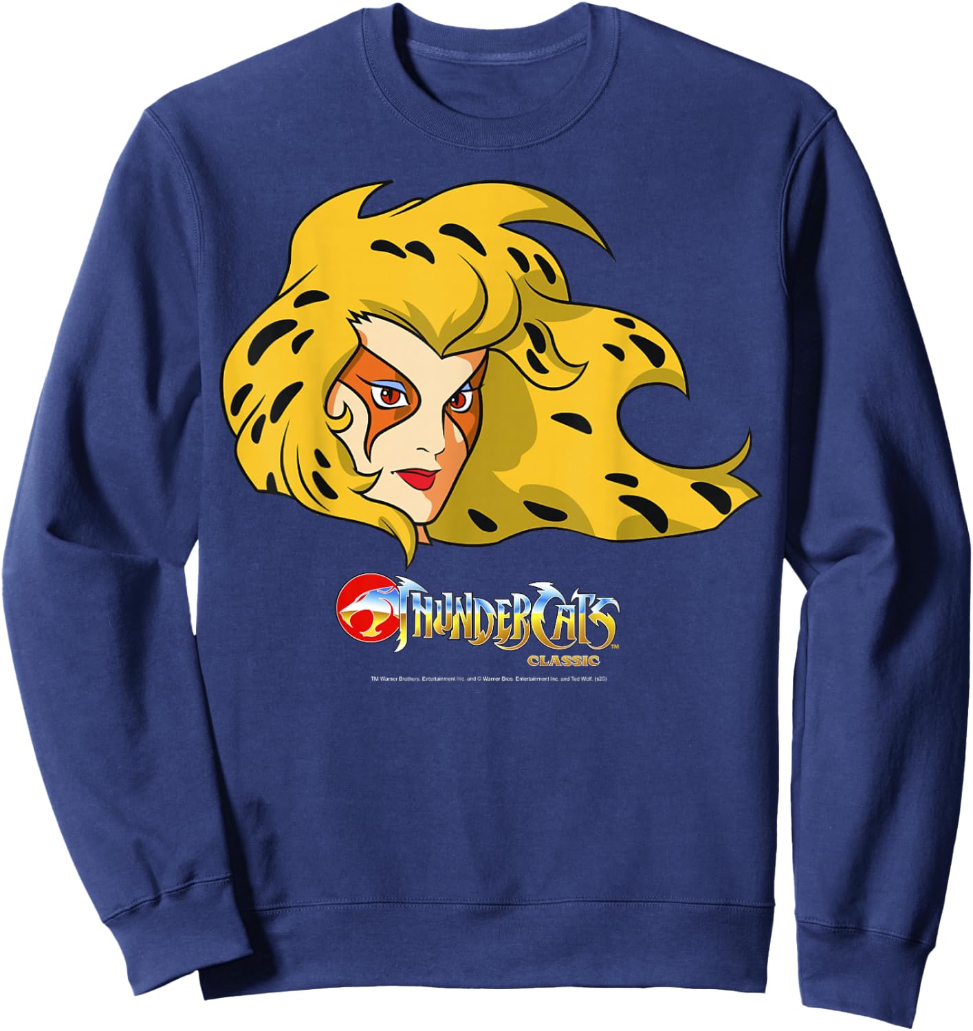 Thundercats Cheetara Big Face Sweatshirt - Sweatshirt | Navy