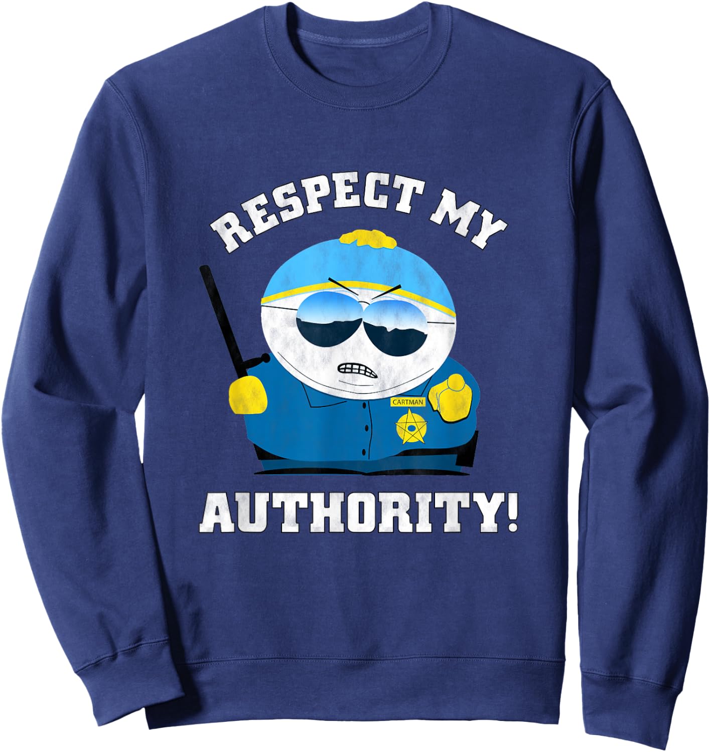 South Park Officer Cartman Sweatshirt - Sweatshirt | Navy