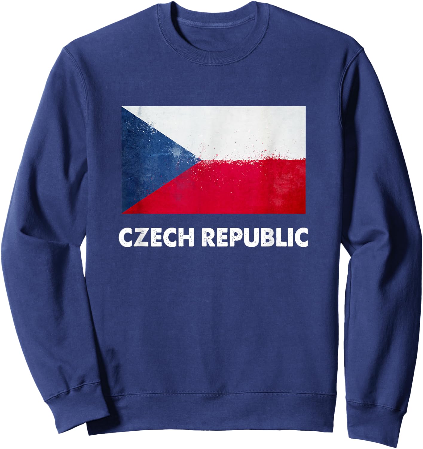 Czech Republic Flag Shirt | Czech Sweatshirt - Sweatshirt | Navy