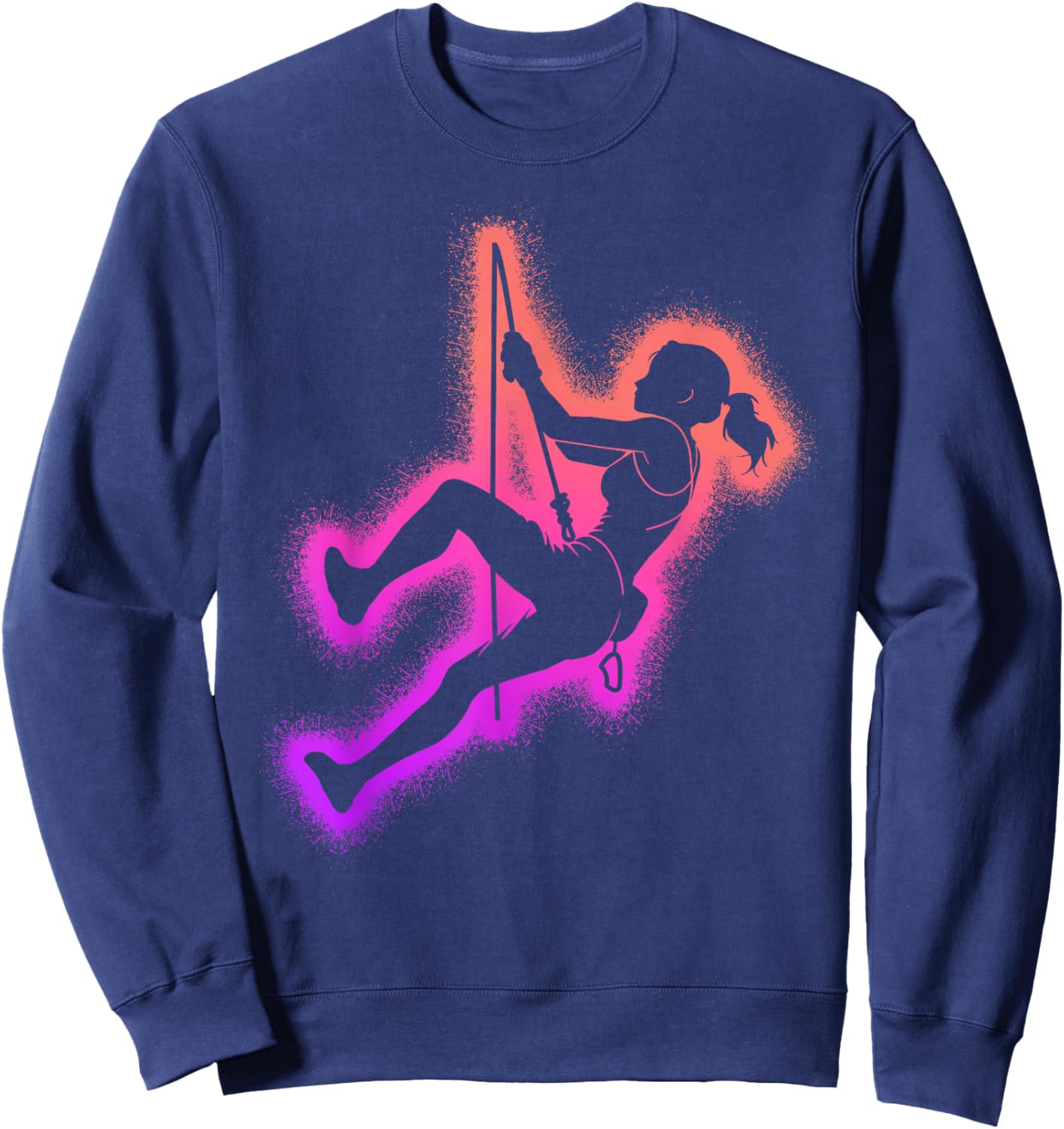 Climbing Bouldering Kids Girls Women Rock Climber Sweatshirt - Sweatshirt | Navy