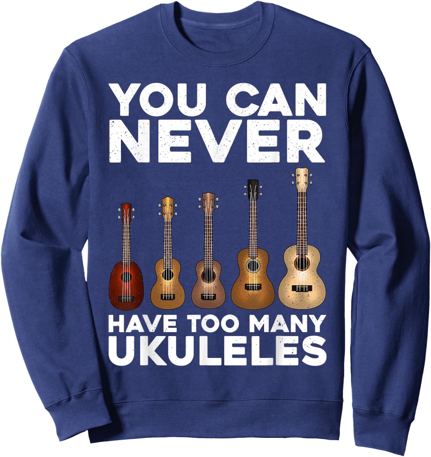 Funny Ukulele Art Women Ukulele Lover Ukulele Player Sweatshirt - Sweatshirt | Navy