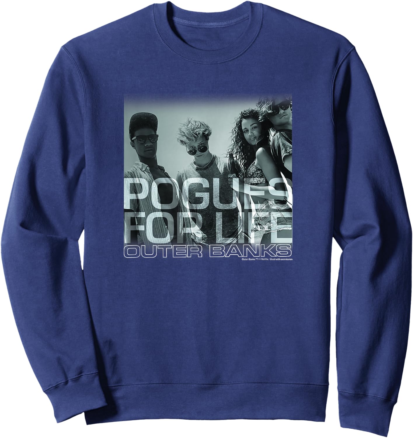 Outer Banks Pogues for Life Small Sweatshirt - Sweatshirt | Navy