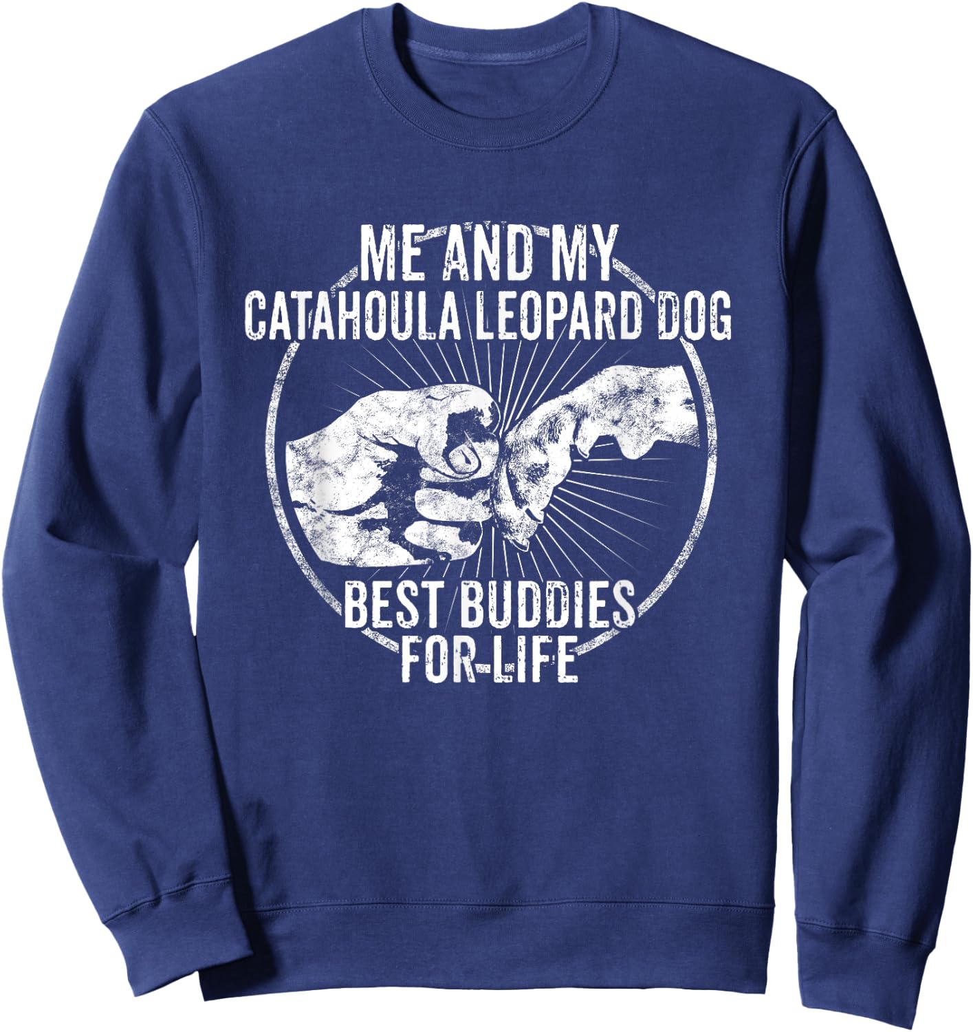 Catahoula Leopard Dog Sweatshirt - Sweatshirt | Navy