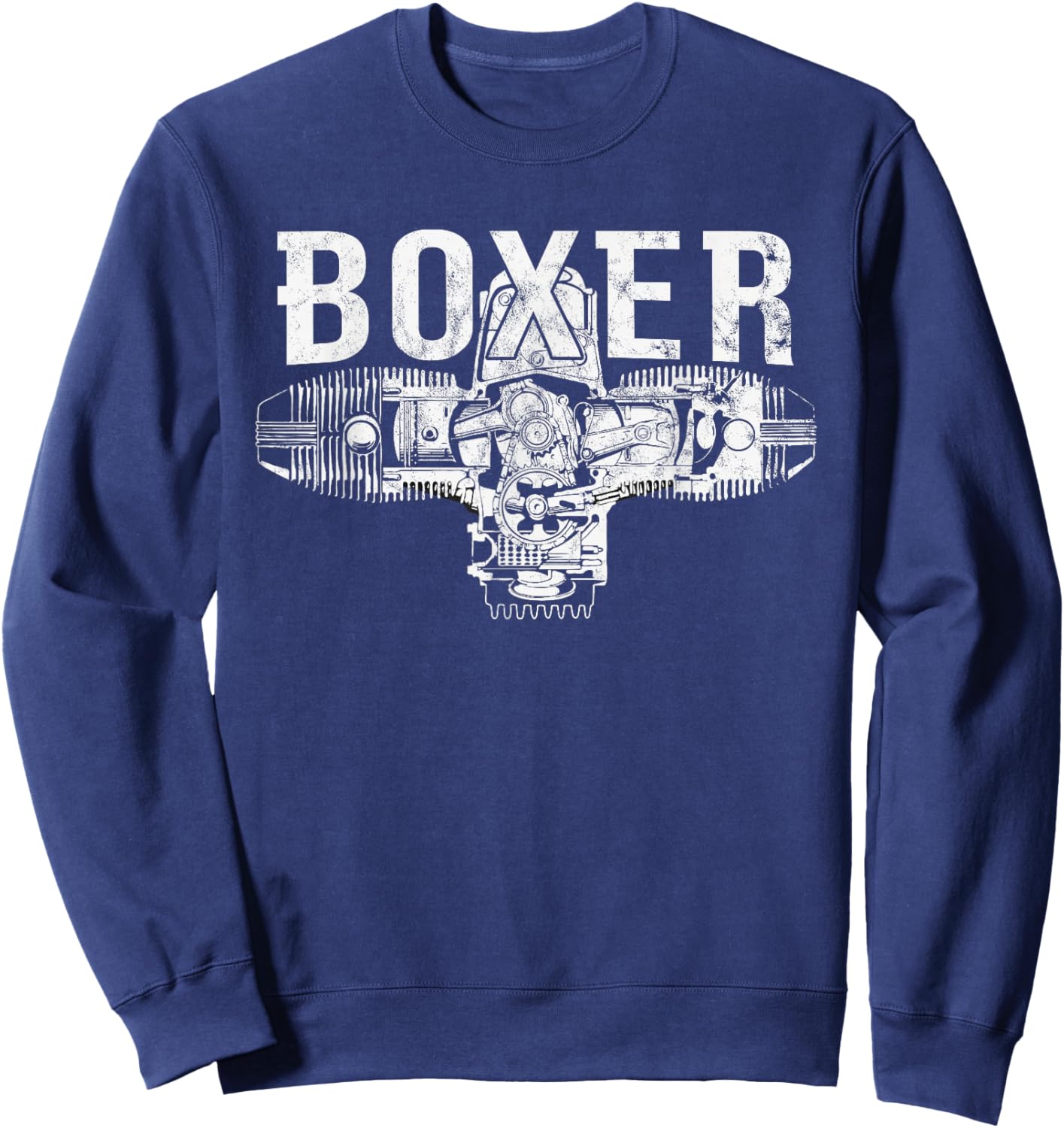 Boxer Motor R Series Two-Cylinder Motorcycle Sweatshirt - Sweatshirt | Navy