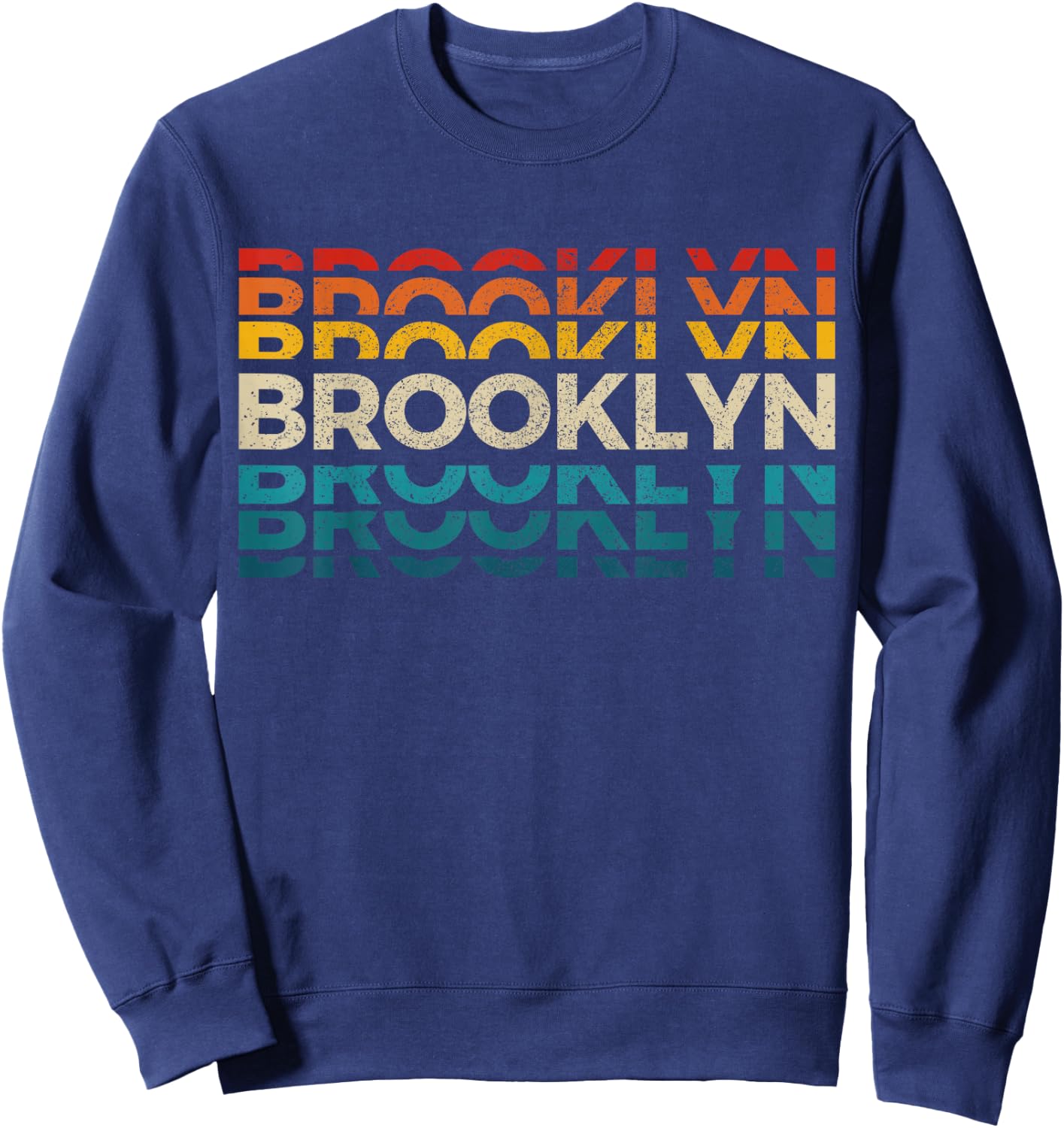 Brooklyn New York Vintage Retro USA America Souvenir Sweatshirt - Sweatshirt | Navy