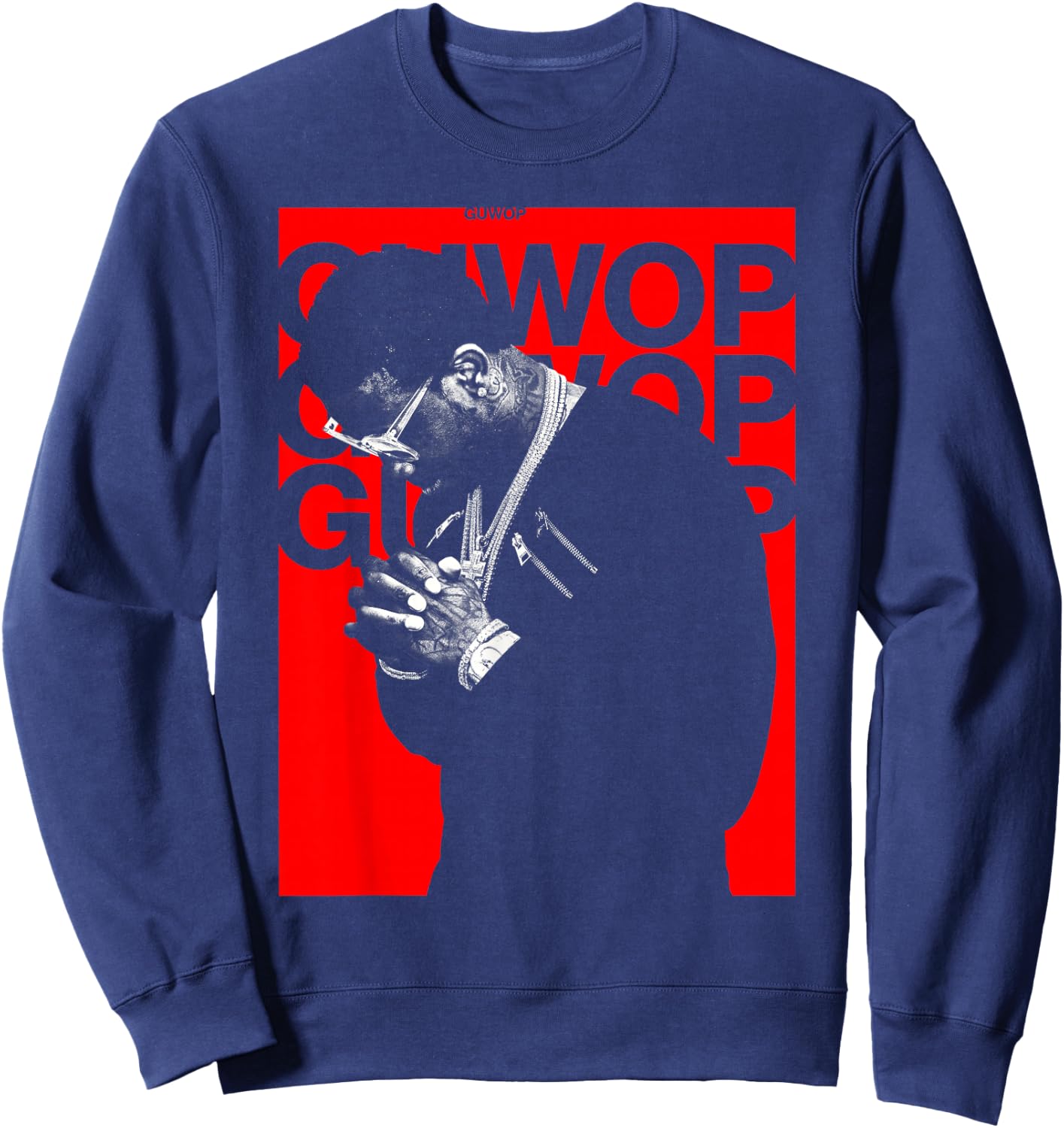 Gucci Mane GUWOP Pose Sweatshirt - Sweatshirt | Navy