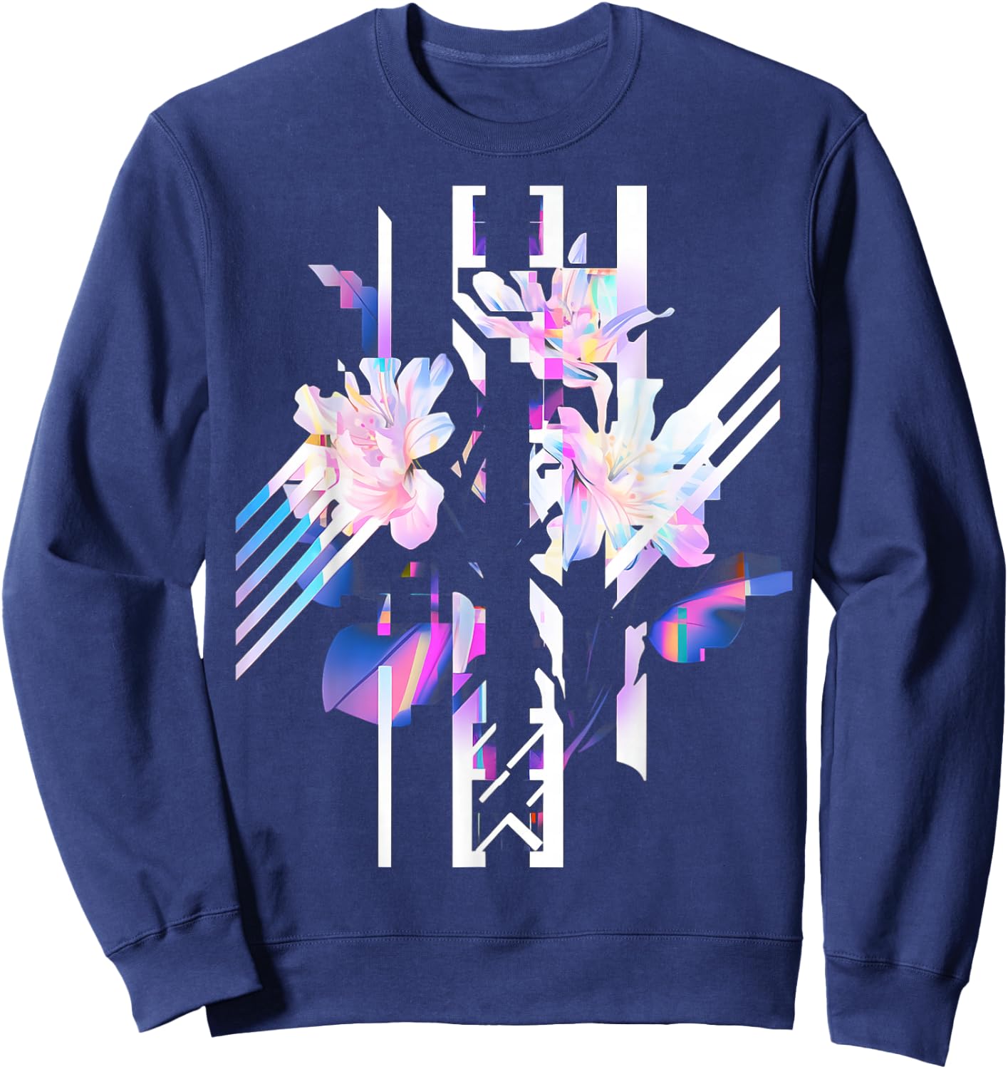 Futuristic Techwear Japanese Cyberpunk | Harajuku Streetwear Sweatshirt - Sweatshirt | Navy