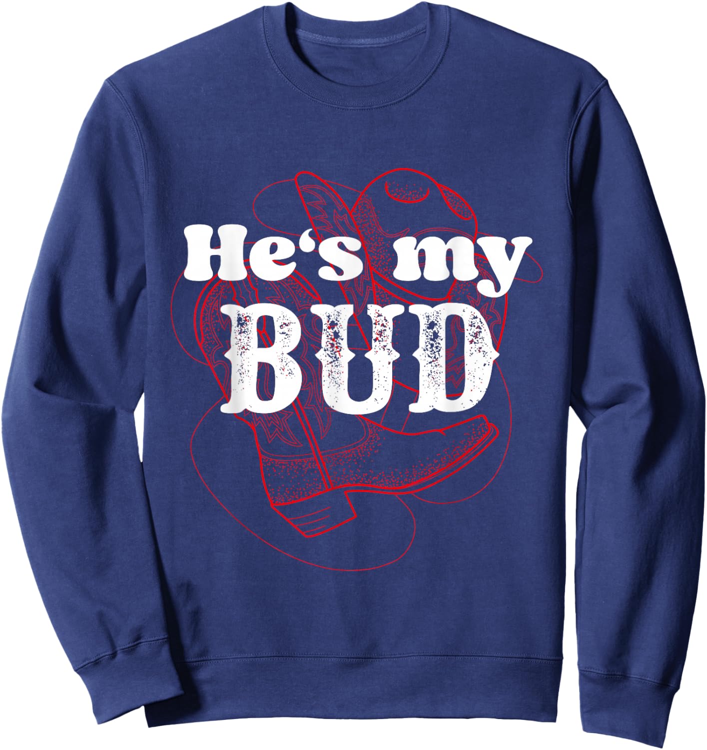 Texas Bud Texas Sissy Square Dance Couple Rodeo Sweatshirt - Sweatshirt | Navy