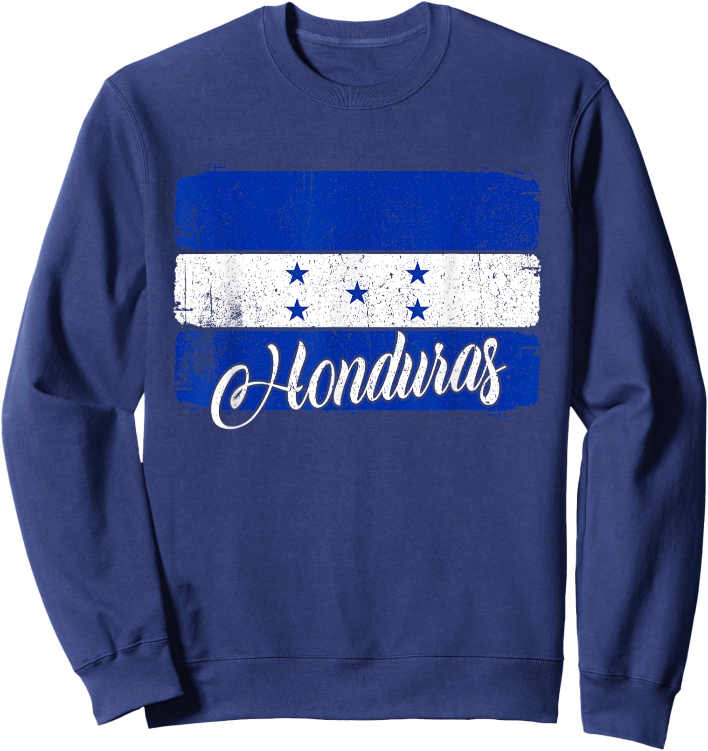 Honduras National Flag Honduras Flag Sweatshirt - Sweatshirt | Navy