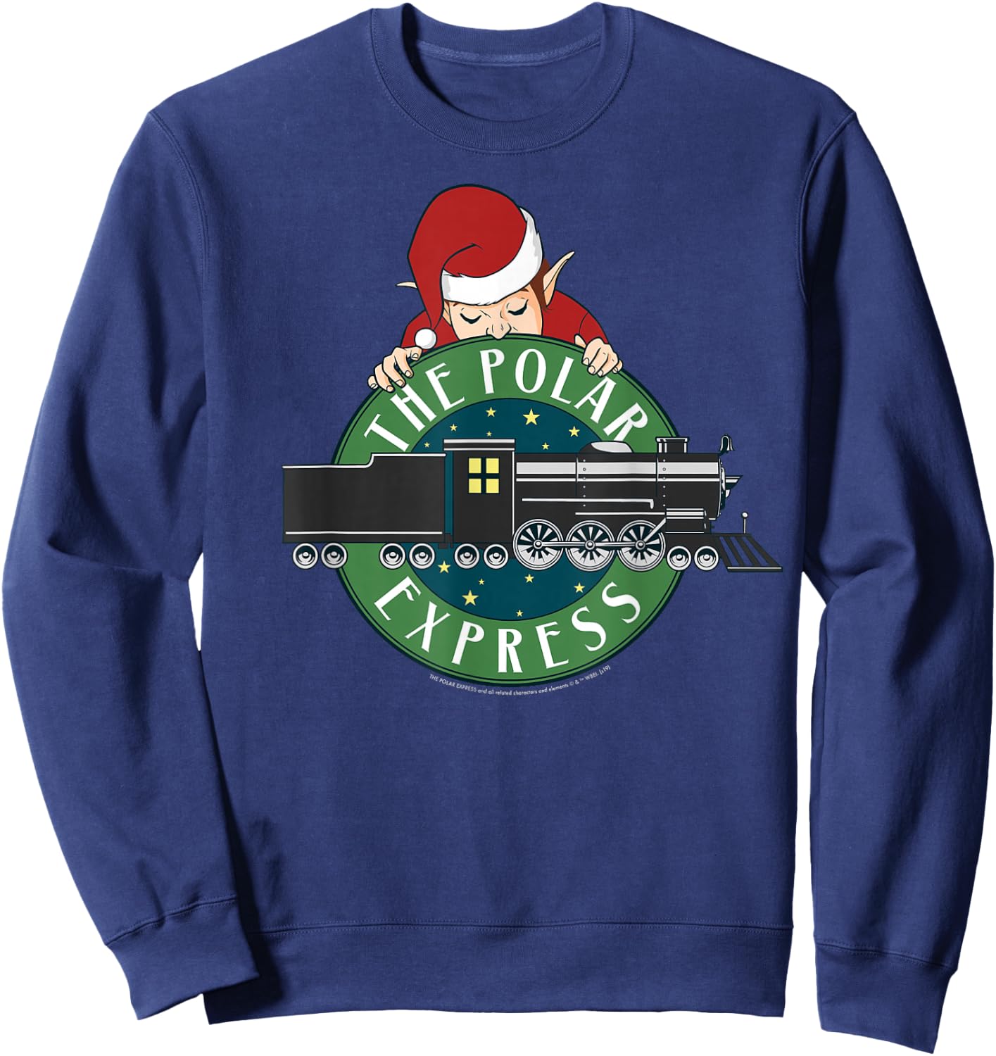 Polar Express Elf Train Logo Sweatshirt - Sweatshirt | Navy