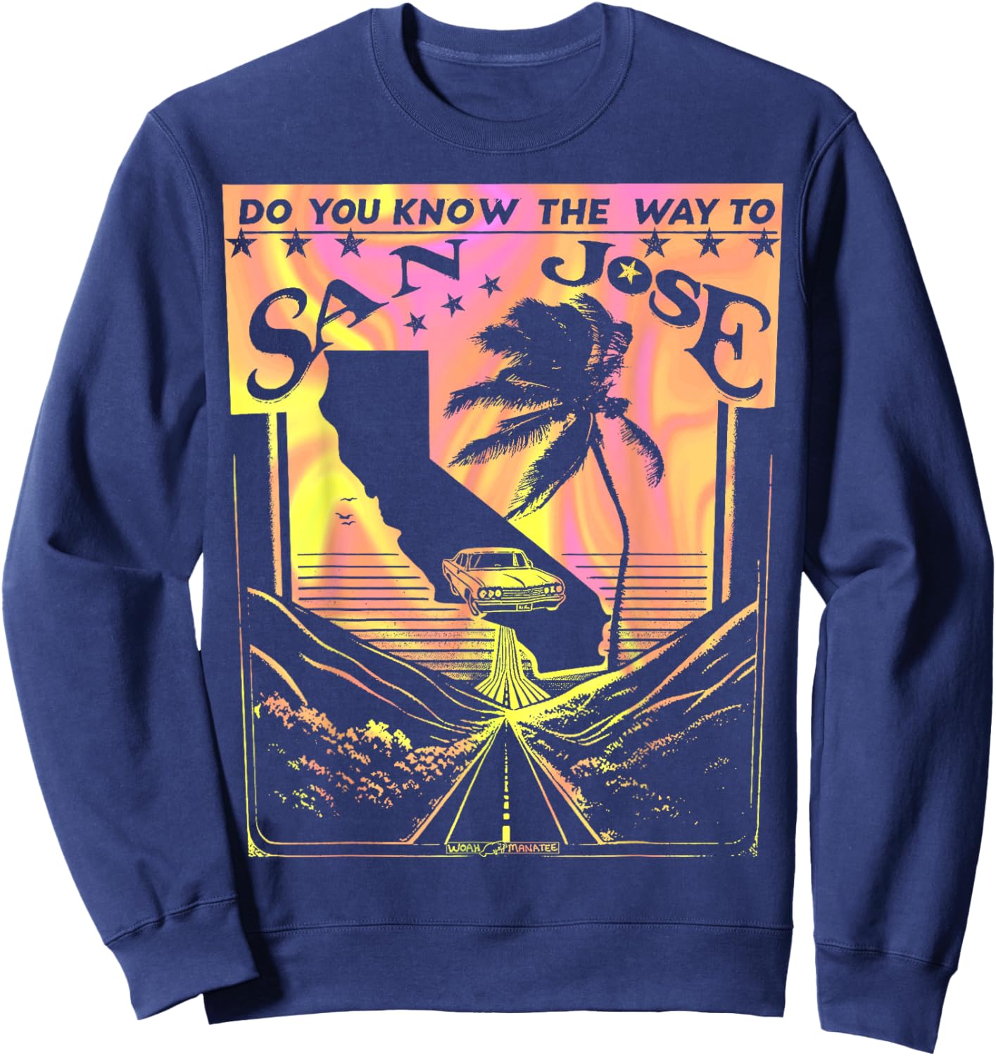 Do You Know the Way to San Jose? Sweatshirt - Sweatshirt | Navy