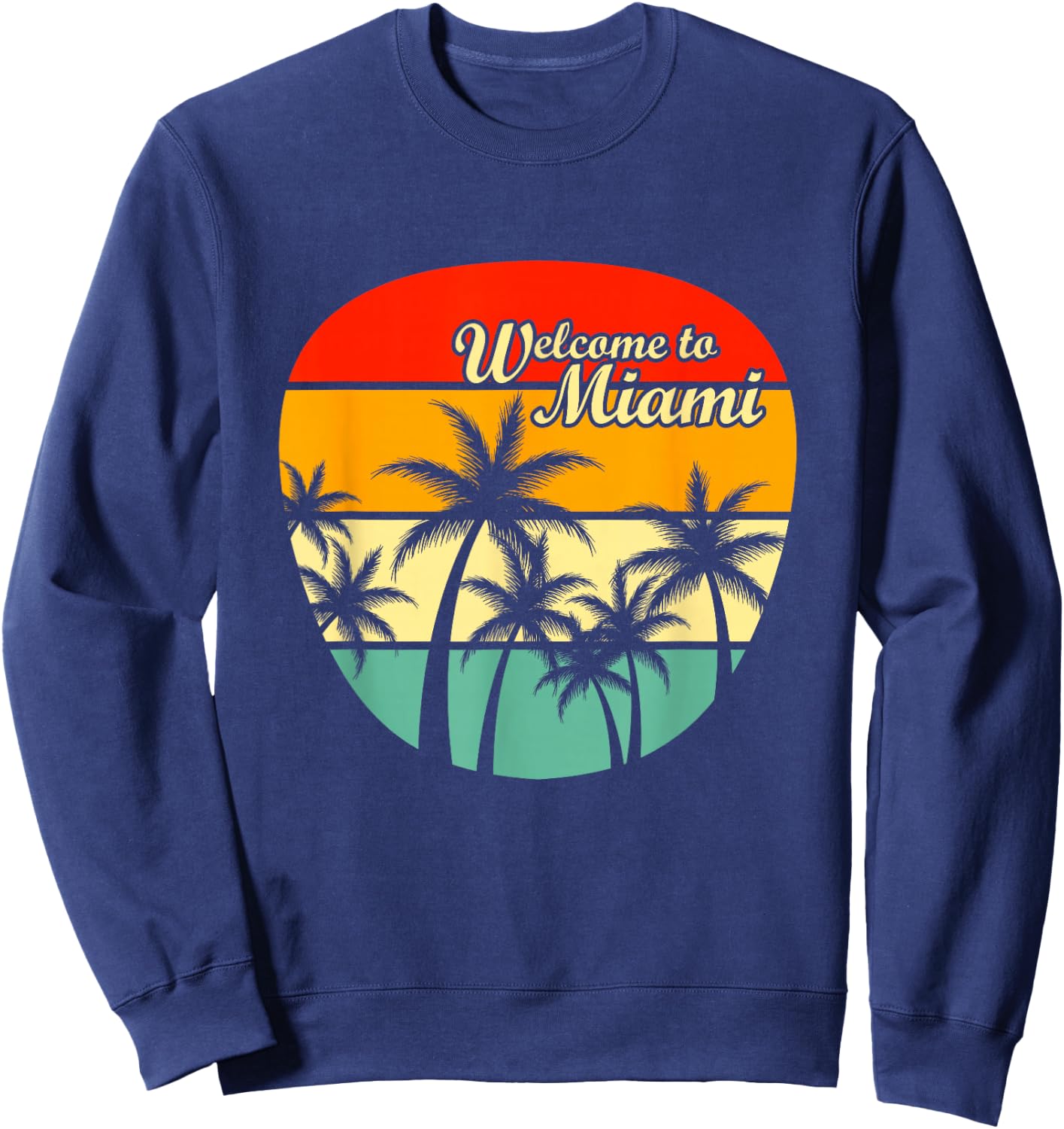 Welcome to Miami Sweatshirt - Sweatshirt | Navy