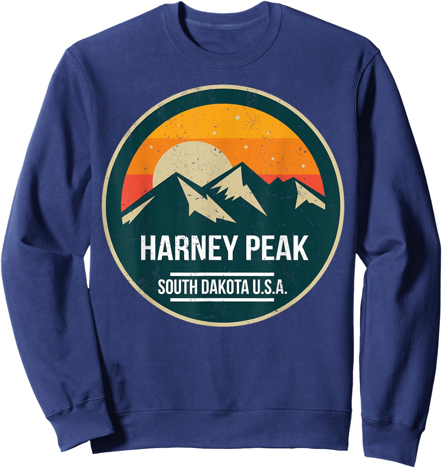 Harney Peak National Park Outdoor nature hiking Sweatshirt - Sweatshirt | Navy