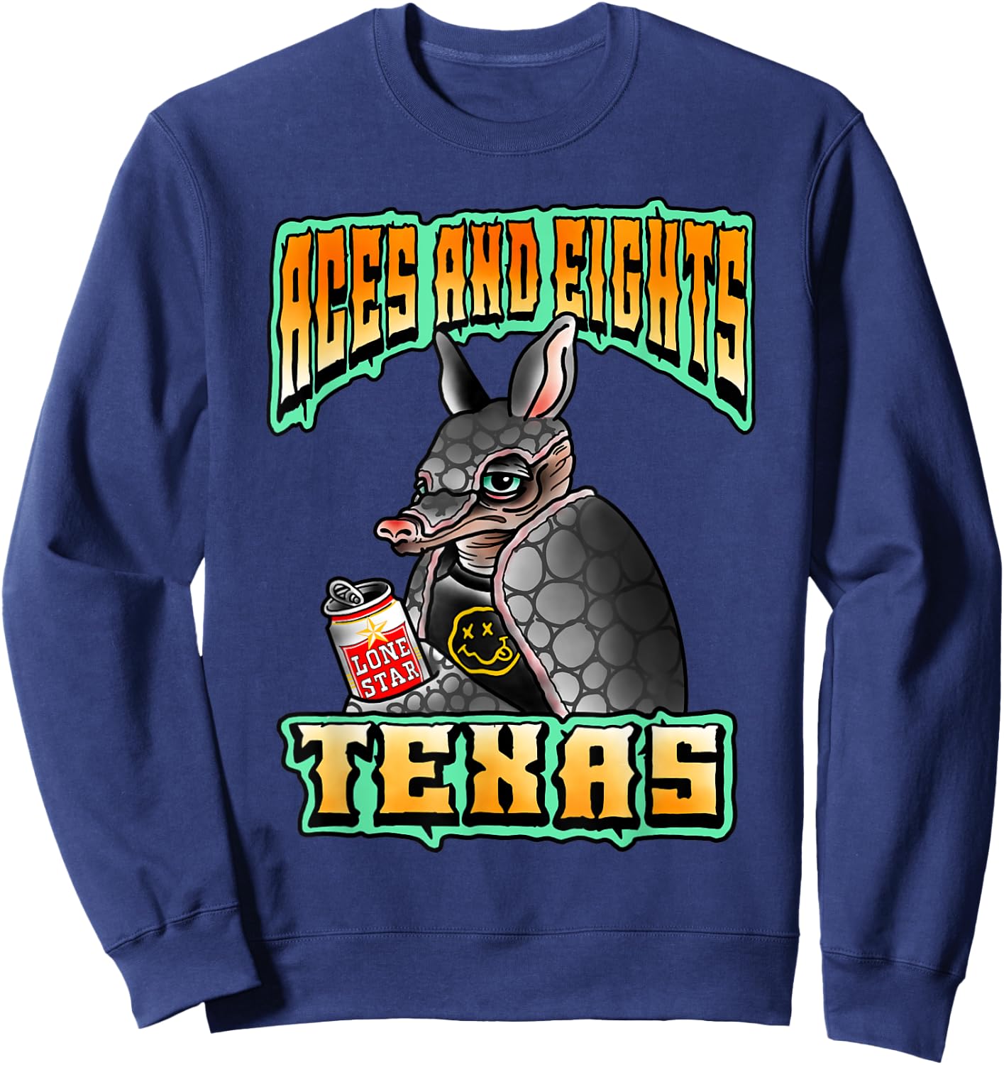 Punk Rock Armadillo Sweatshirt - Sweatshirt | Navy