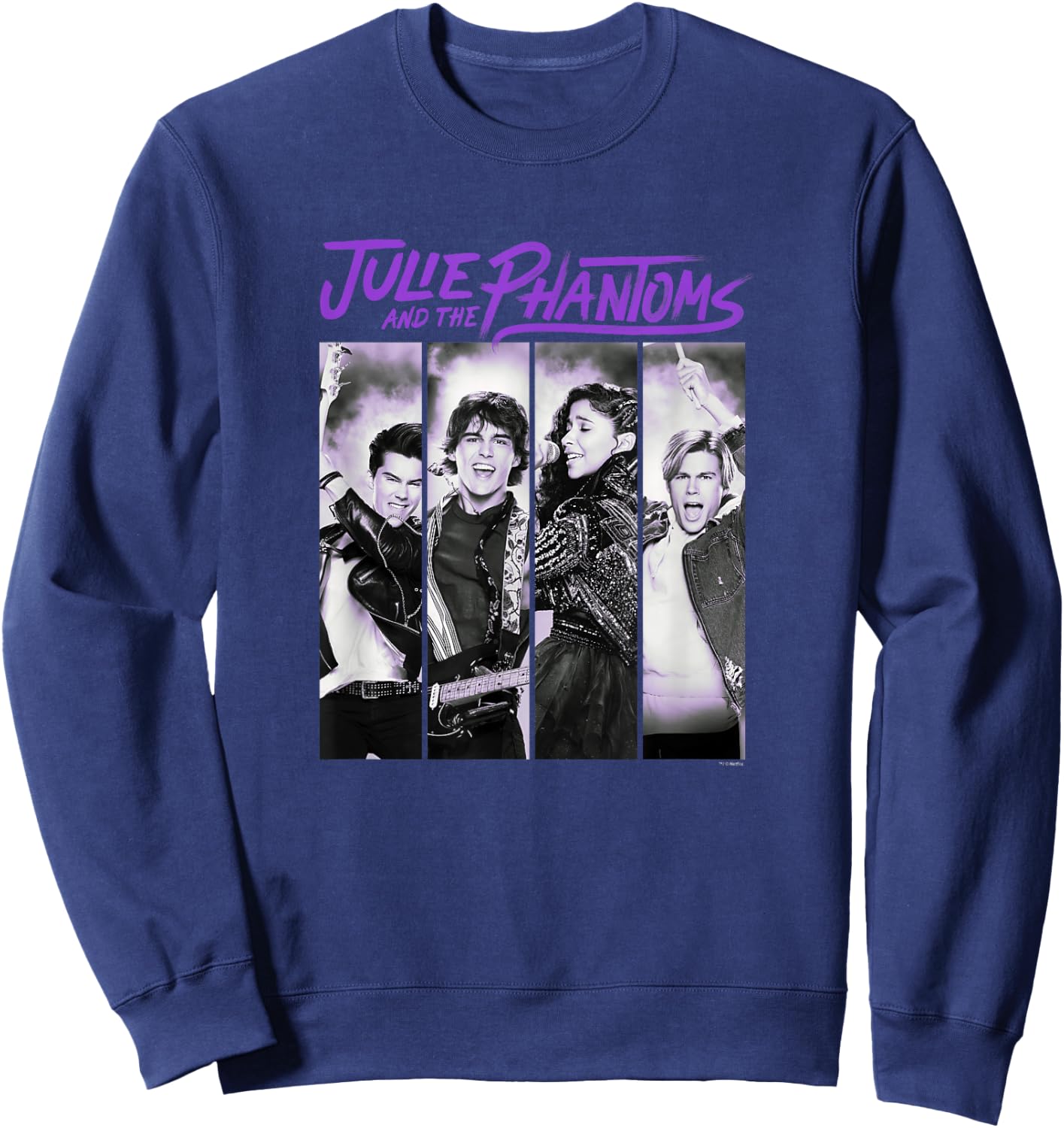 Julie And The Phantoms Band Portrait Panels Sweatshirt - Sweatshirt | Navy