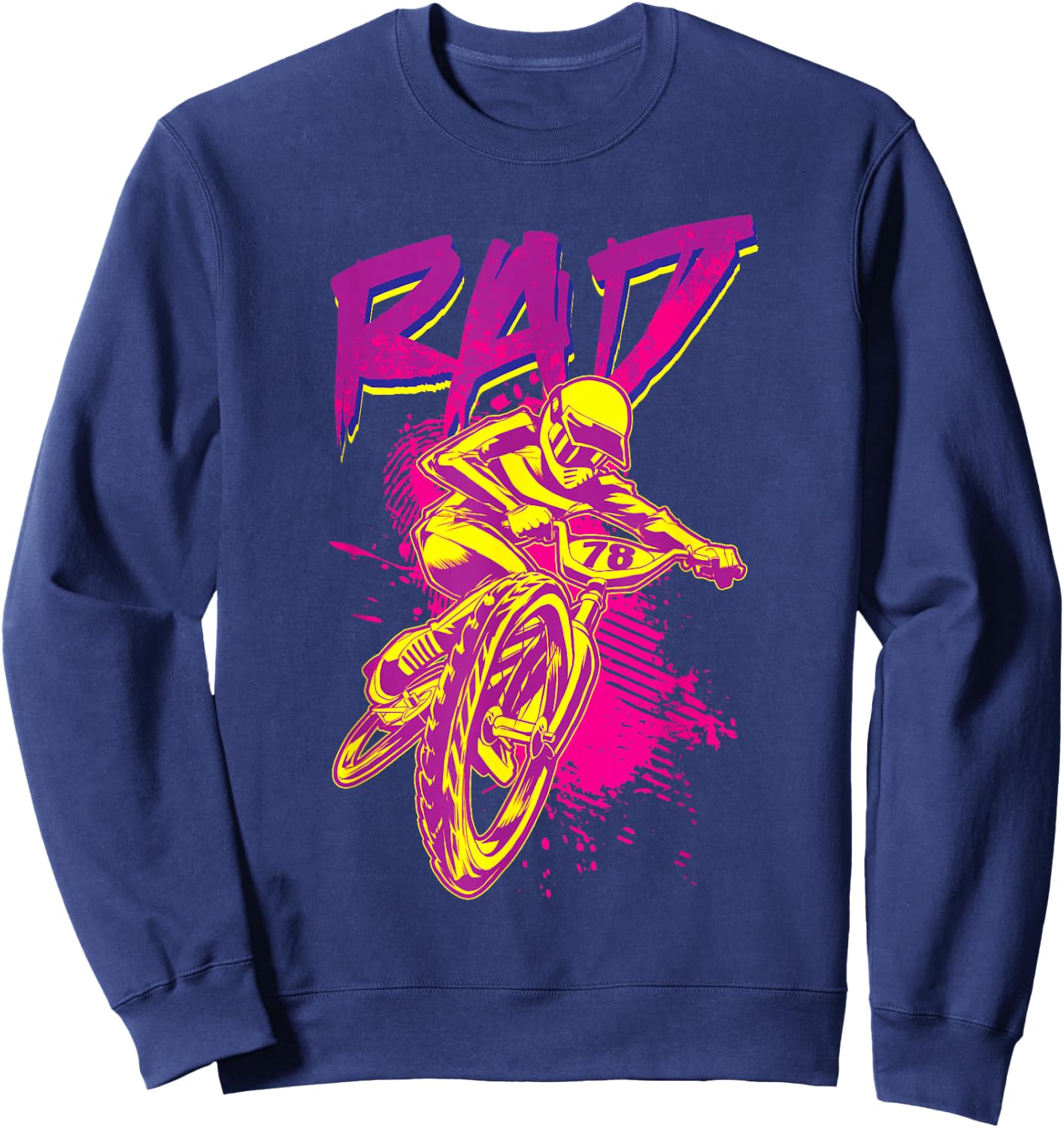 Rad BMX 80s Sweatshirt - Sweatshirt | Navy