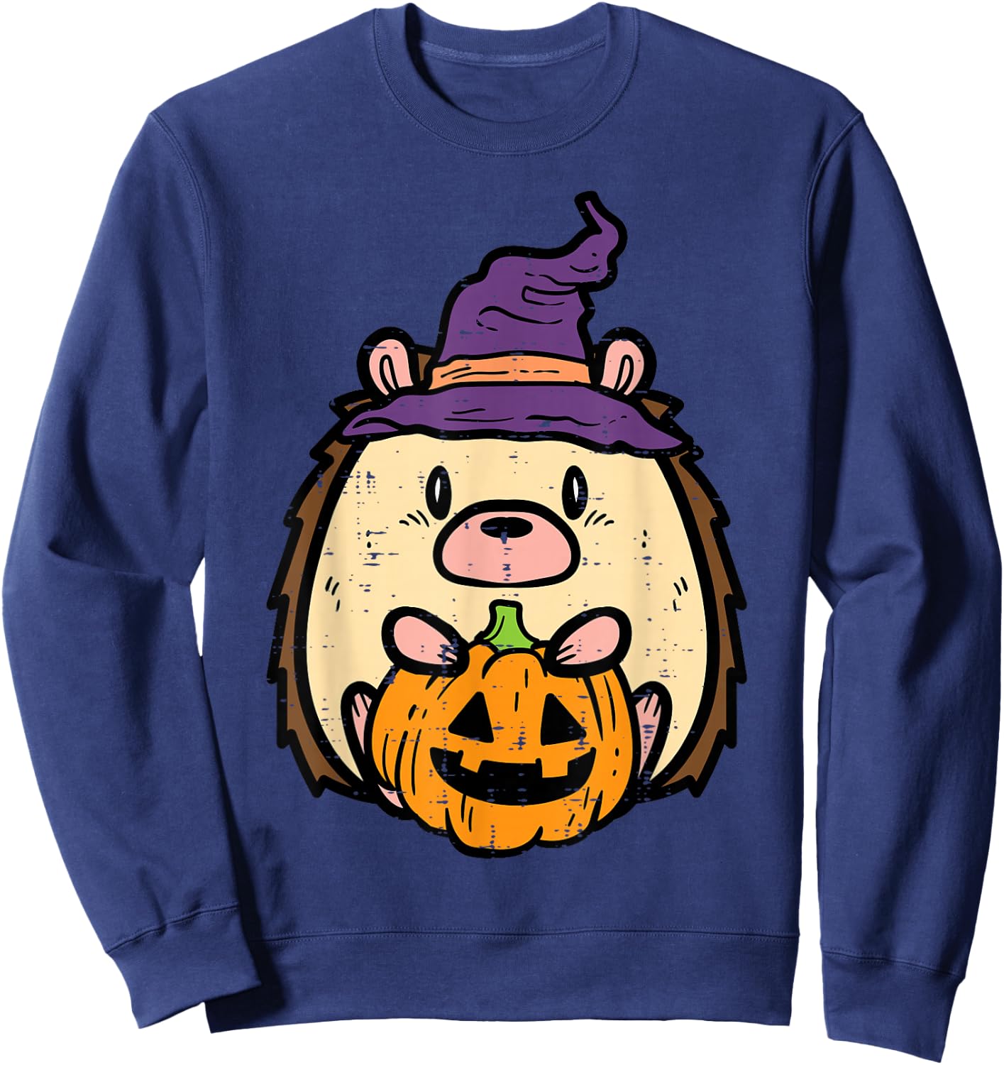 Halloween Hedgehog Fun Costume Girls Boys Kids Toddler Youth Sweatshirt - Sweatshirt | Navy