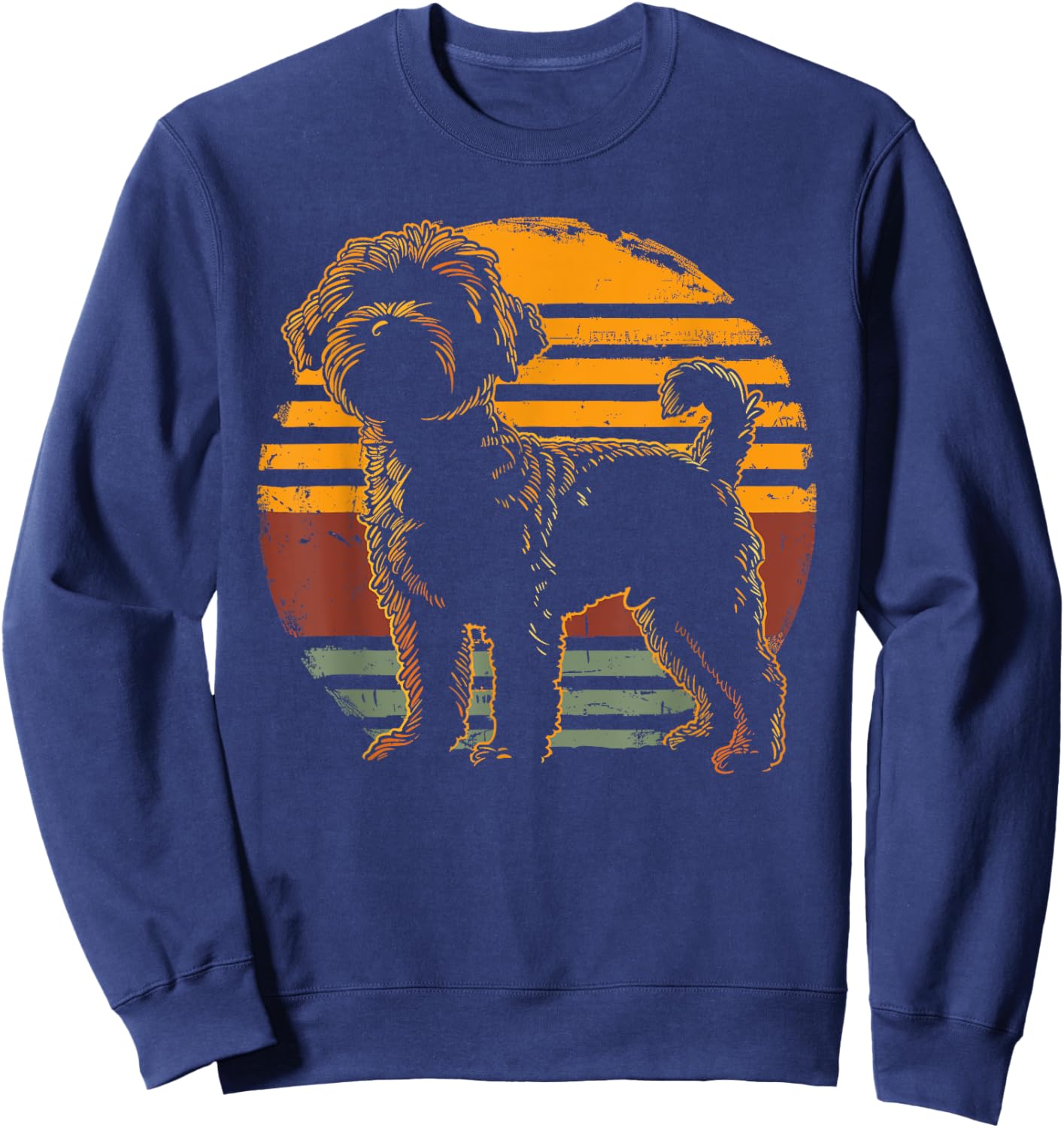 Retro Yorkipoo Dog Lovers Gift Vintage Yorkipoo Men Women Sweatshirt - Sweatshirt | Navy