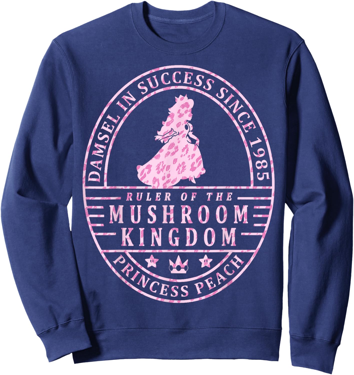 Super Mario Princess Peach Ruler Of The Mushroom Kingdom Sweatshirt - Sweatshirt | Navy
