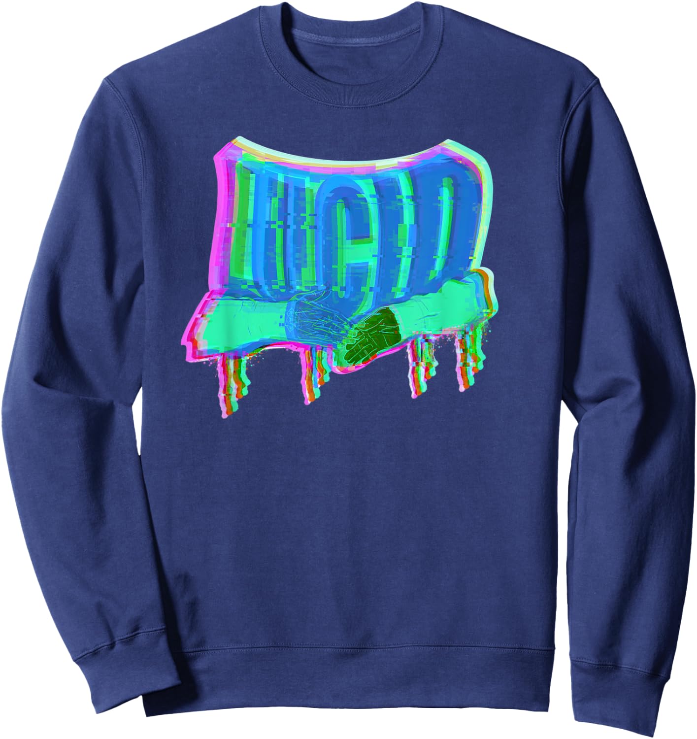 Lucid Glitchcore Clothes Sweatshirt - Sweatshirt | Navy
