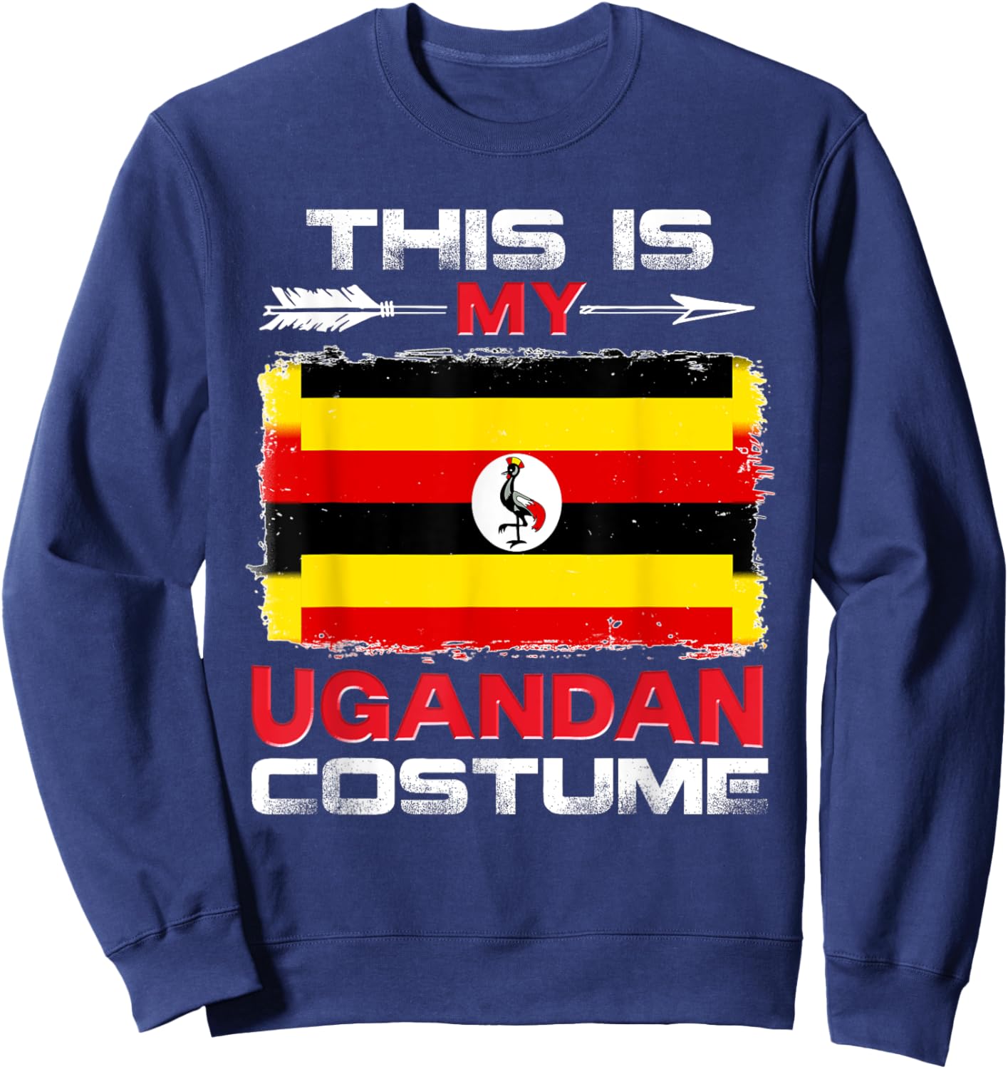 This Is My Ugandan Costume Uganda Sweatshirt - Sweatshirt | Navy