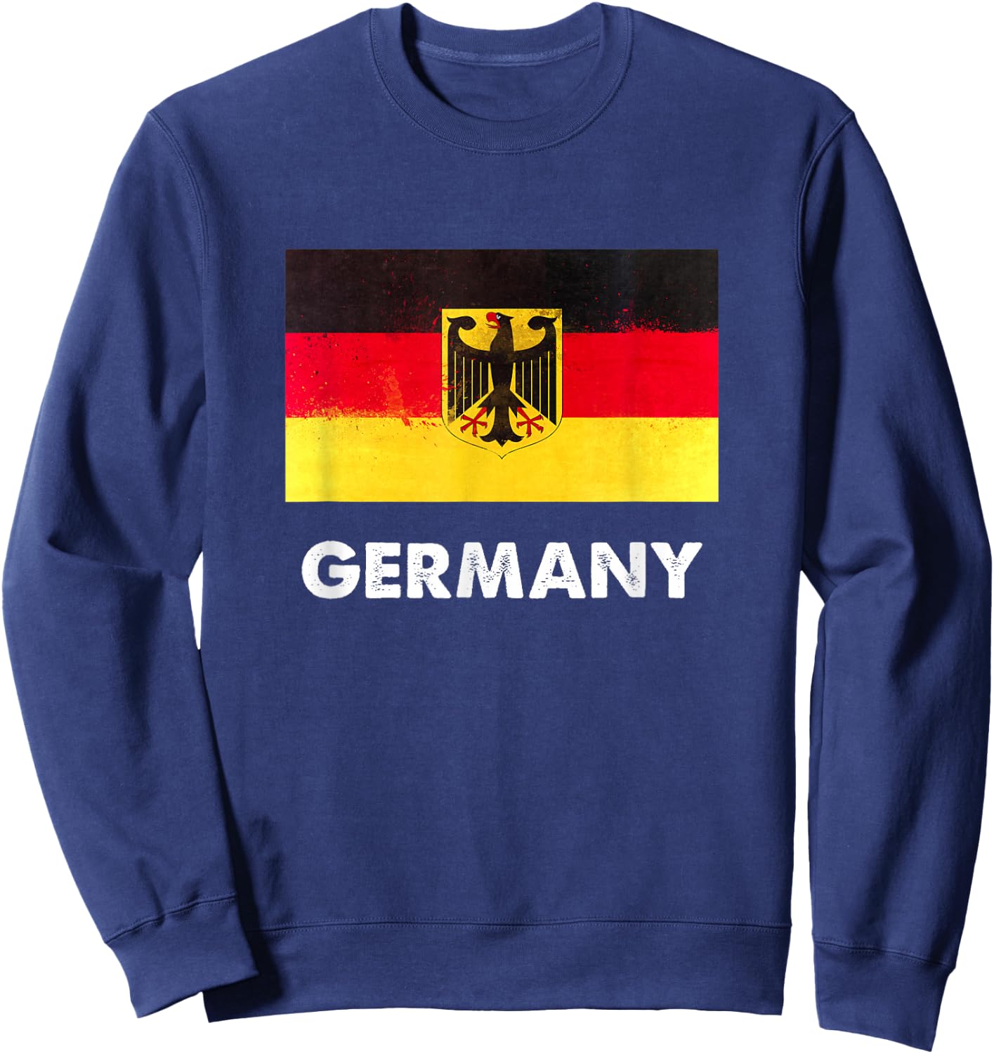 Germany Flag Shirt | German Sweatshirt - Sweatshirt | Navy