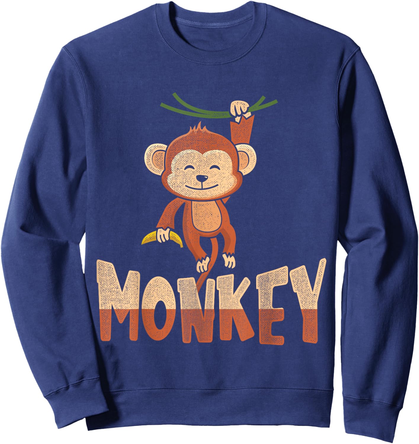 Cute Monkey Sweatshirt - Sweatshirt | Navy
