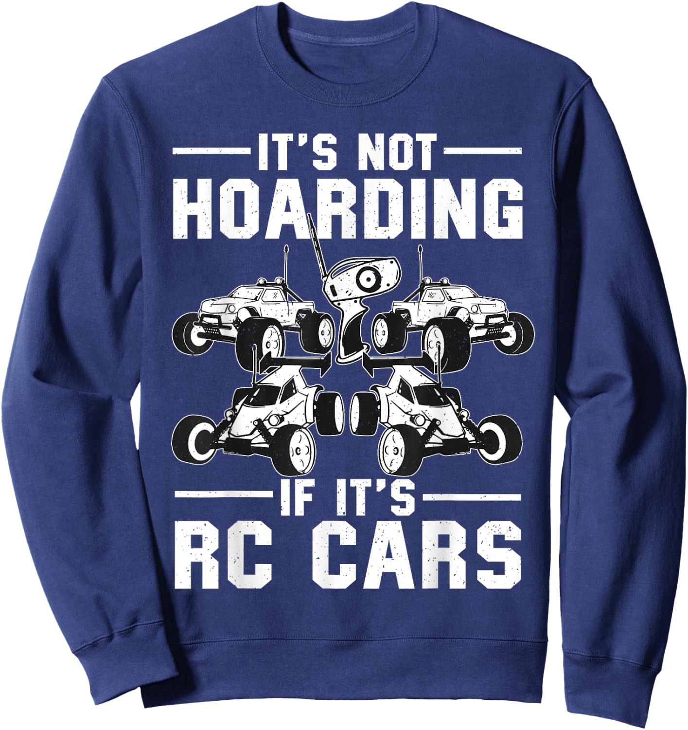 Funny RC Car Design Women Kids RC Car Racing Lovers Sweatshirt - Sweatshirt | Navy