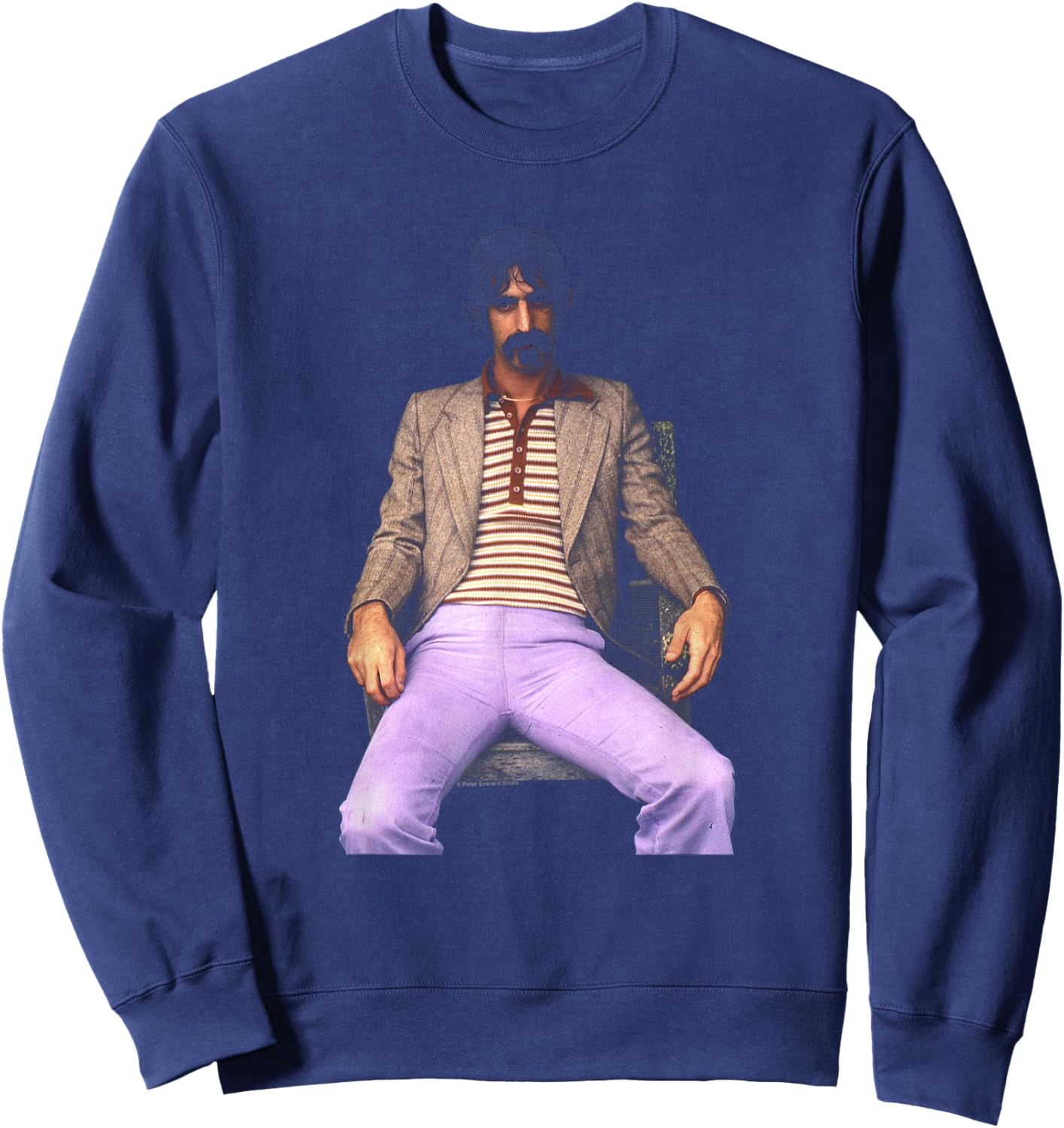 Frank Zappa Portrait By Everard Smith Sweatshirt - Sweatshirt | Navy