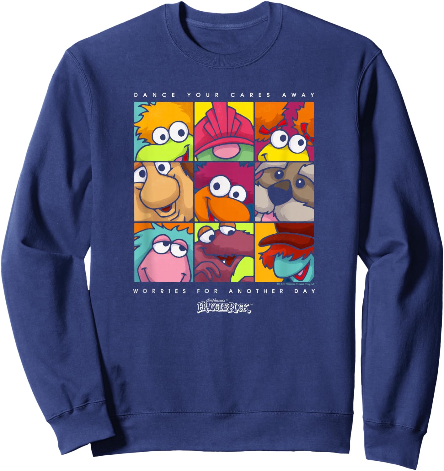 Fraggle Rock Squared Sweatshirt - Sweatshirt | Navy