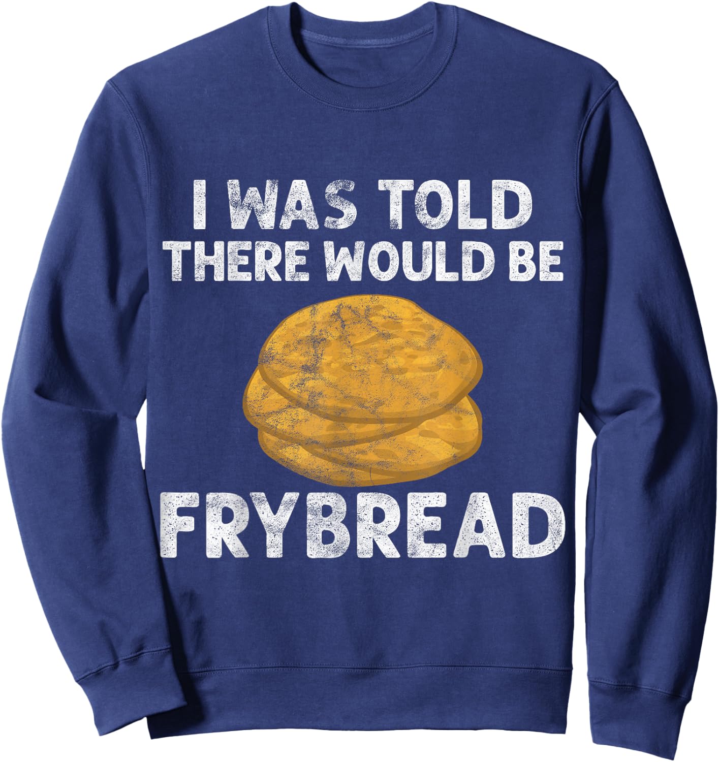 vintage Frybread Power Gift Native American Indian Taco Sweatshirt - Sweatshirt | Navy