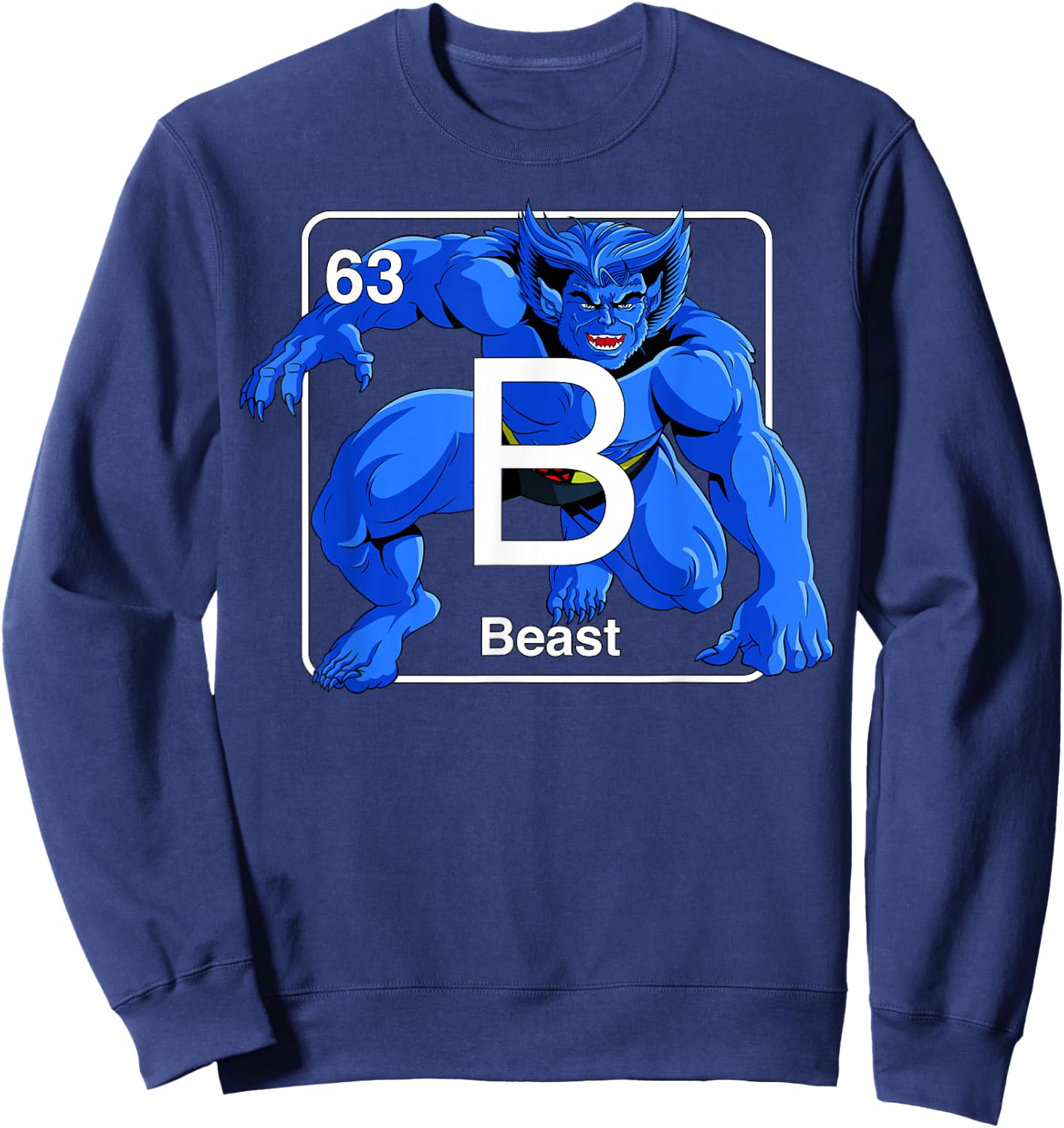 Marvel X-Men Beast Element Sweatshirt - Sweatshirt | Navy