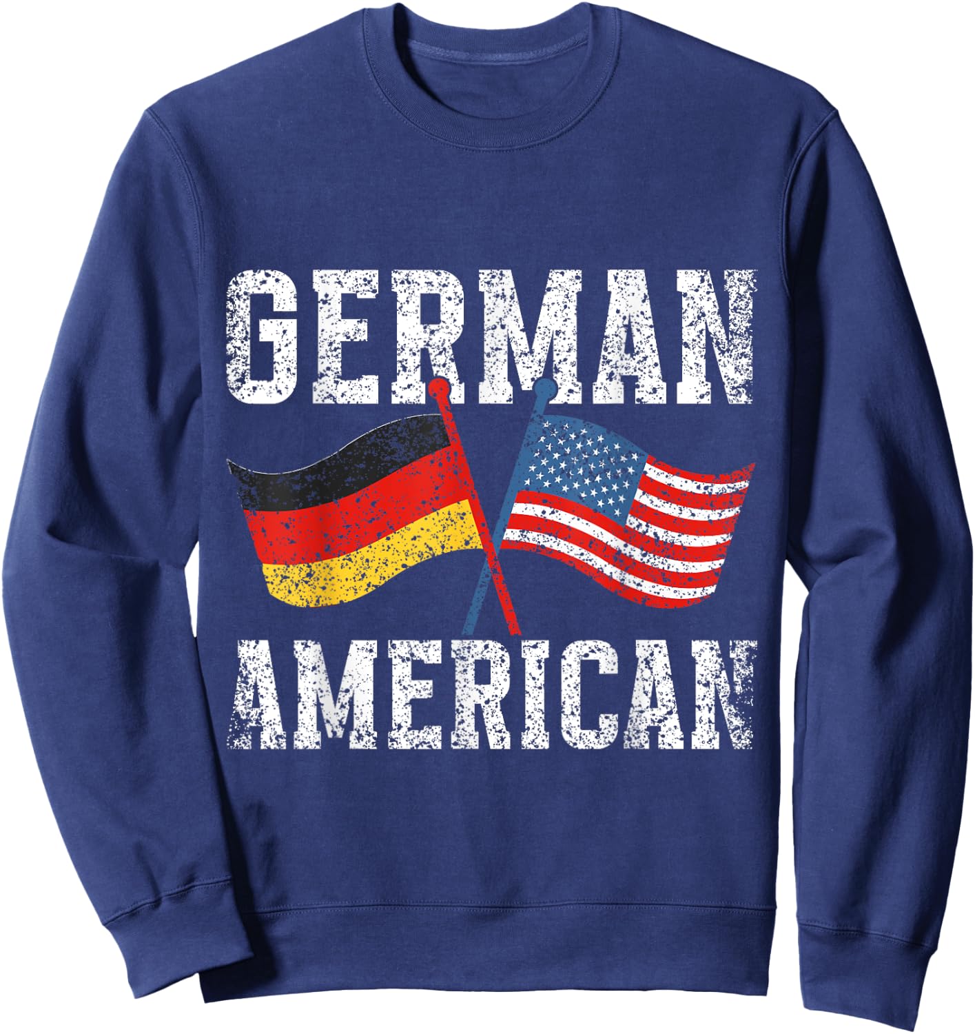 American German Us America Usa Germany German American Sweatshirt - Sweatshirt | Navy