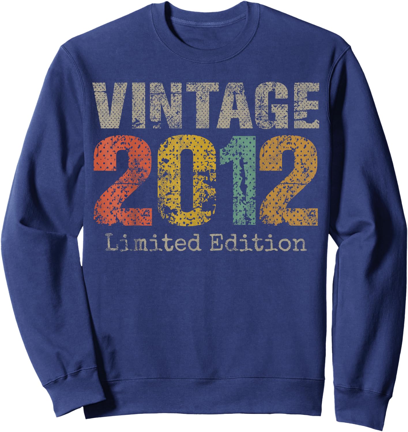 Vintage 2012 Limited Edition 13th Birthday Gifts 13 Year Old Sweatshirt - Sweatshirt | Navy