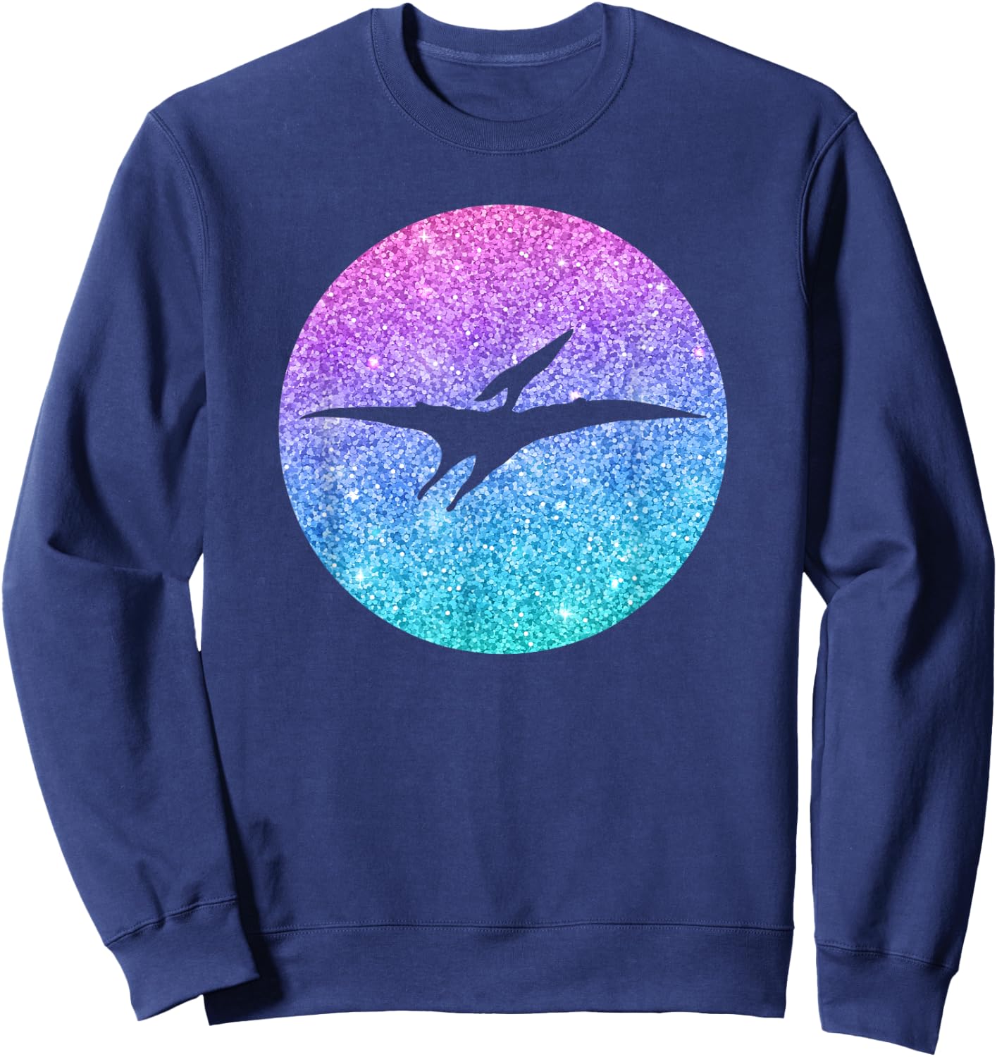 Cute Pterodactyl Dinosaur Gift Girls Teens And Women Sweatshirt - Sweatshirt | Navy