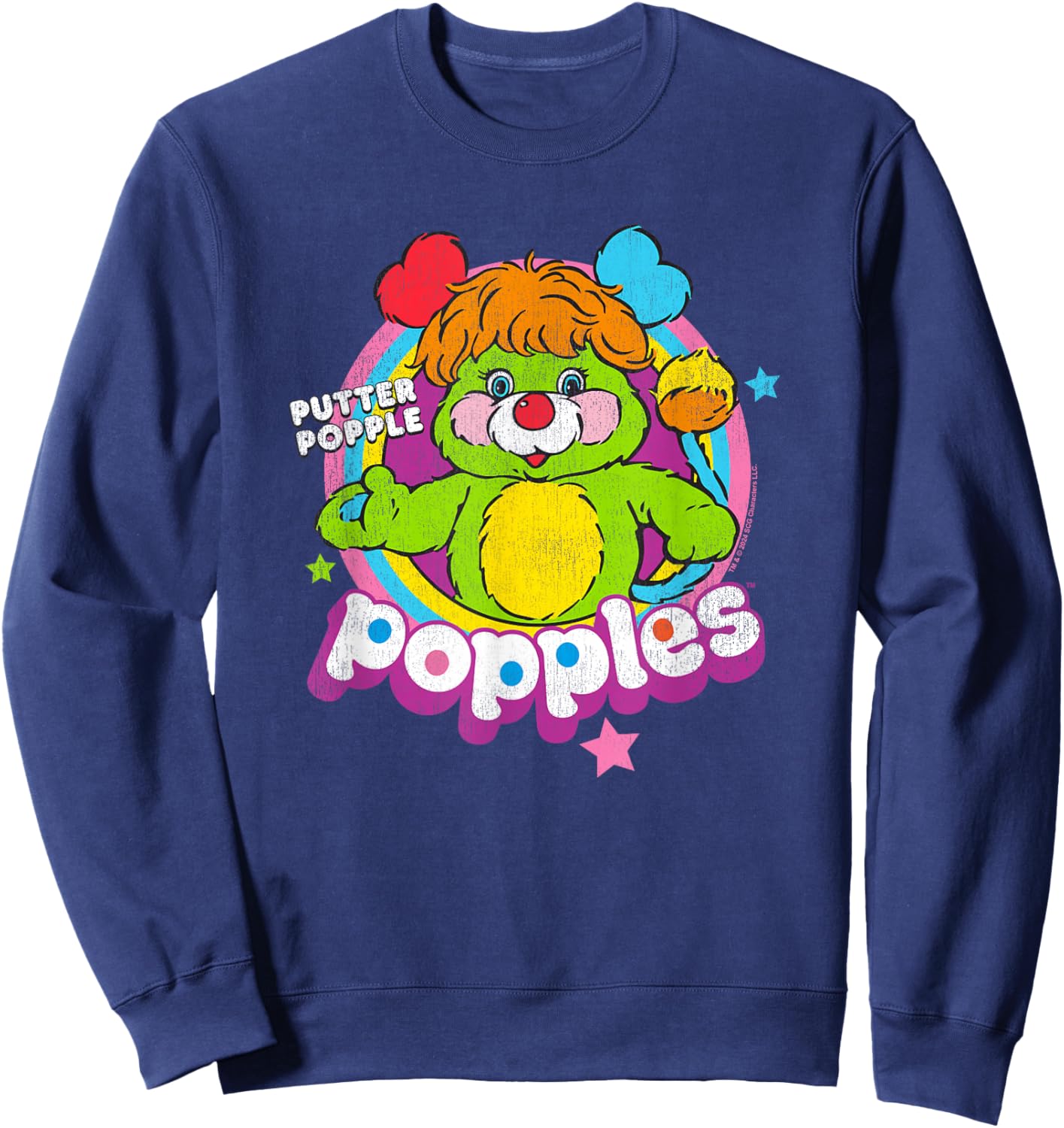 Popples Putter Popple , Small, Black Sweatshirt - Sweatshirt | Navy
