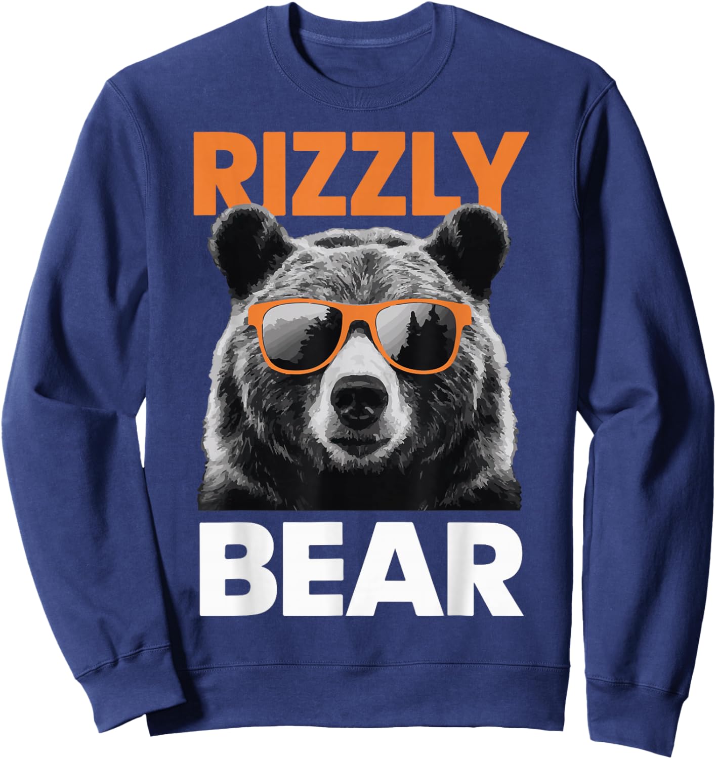 Rizzly Bear Grizzly Bear Grizzler Sweatshirt - Sweatshirt | Navy