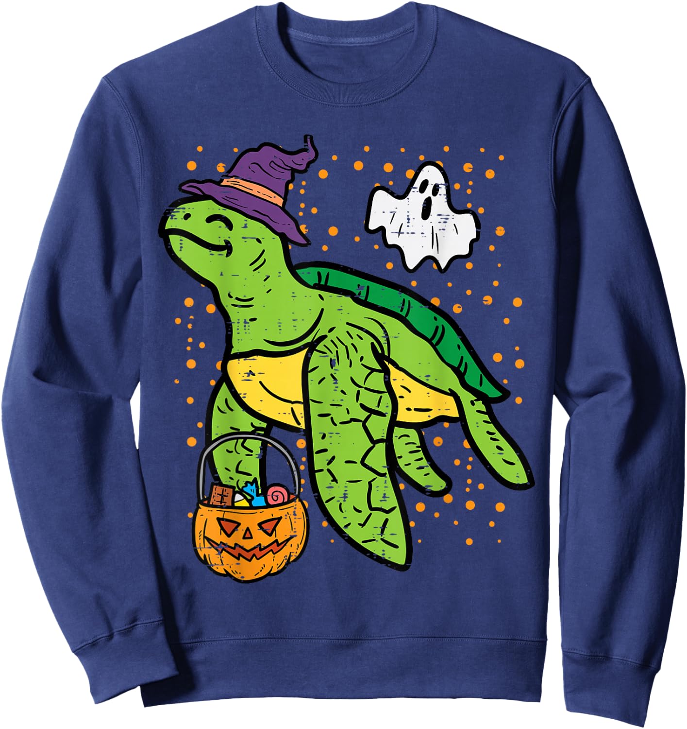 Halloween Turtle Tortoise Costume Men Women Kids Boys Girls Sweatshirt - Sweatshirt | Navy