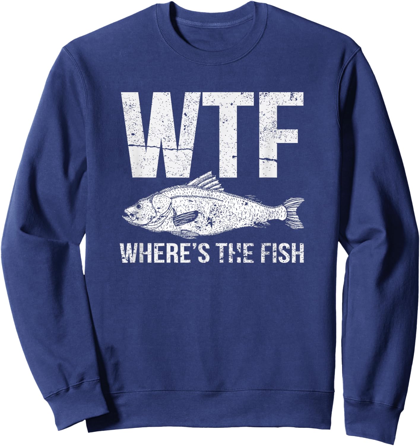 WTF Where's The Fish Sweatshirt - Sweatshirt | Navy
