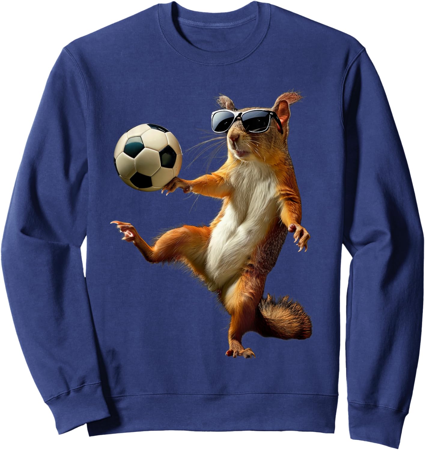Squirrel Football Sweatshirt - Sweatshirt | Navy