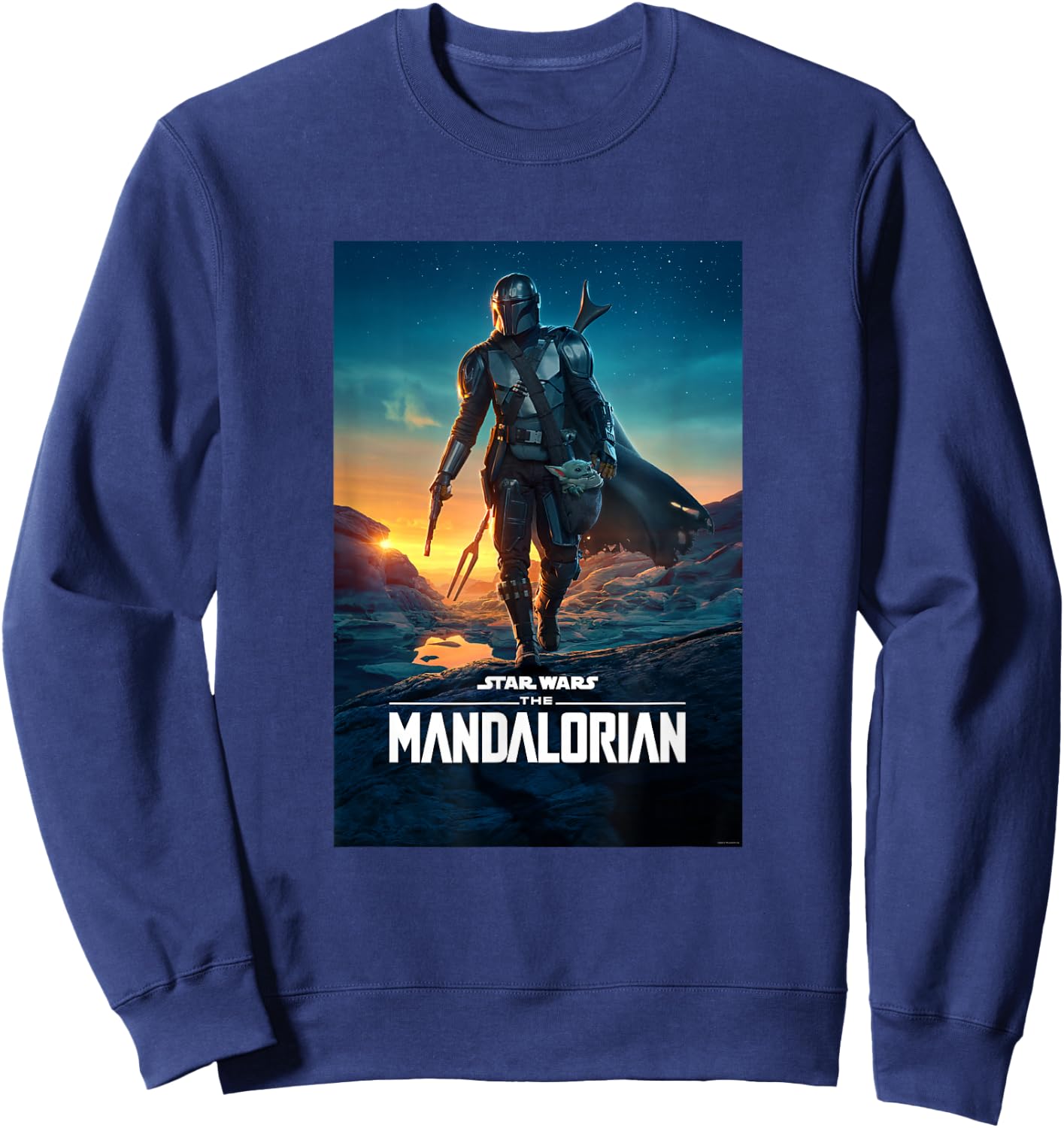 Star Wars The Mandalorian Season 2 Poster Sweatshirt - Sweatshirt | Navy