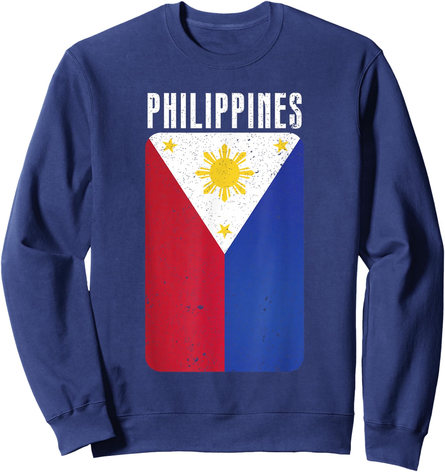 Philippine Flag Manila Asia Philippines Sweatshirt - Sweatshirt | Navy